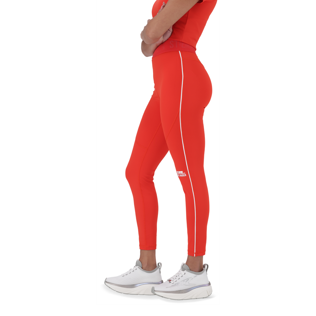 ASTRID RED ACTIVE LEGGINGS