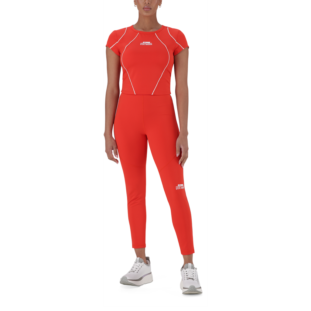 ALANA RED ACTIVE CROPPED TOP