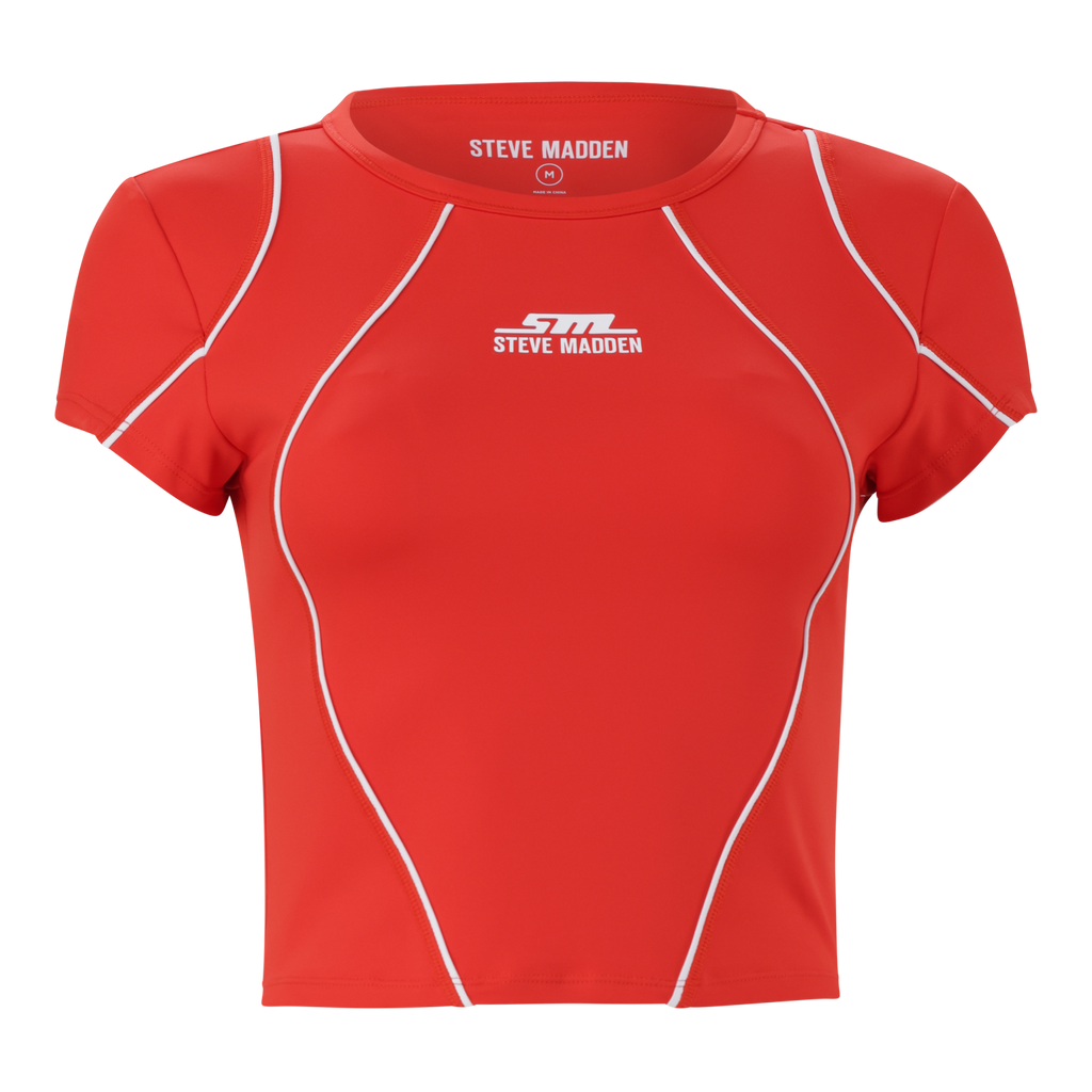 ALANA RED ACTIVE CROPPED TOP