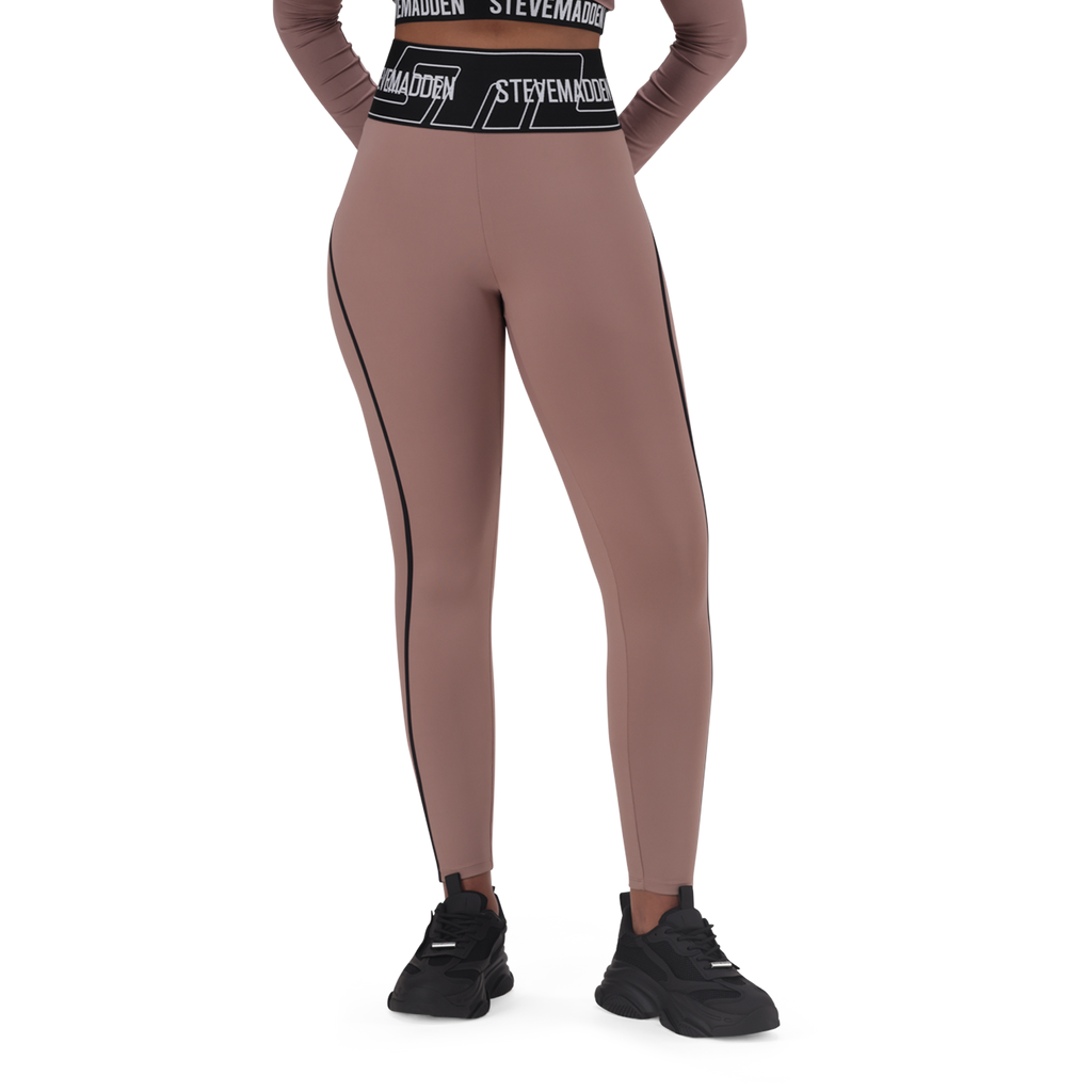GIANA DARK TAUPE ACTIVE LEGGING
