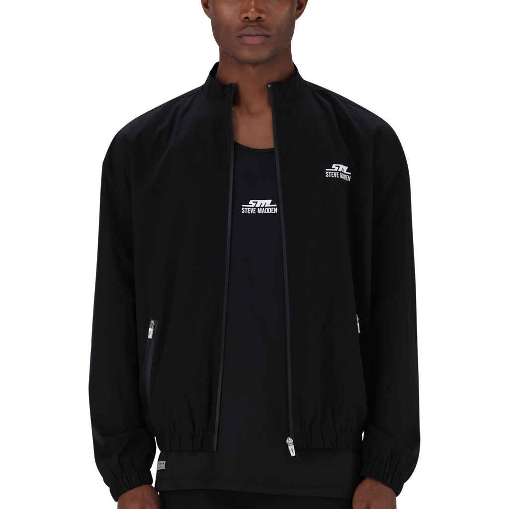 ADAM BLACK ACTIVE FULL ZIP WIND BREAKER