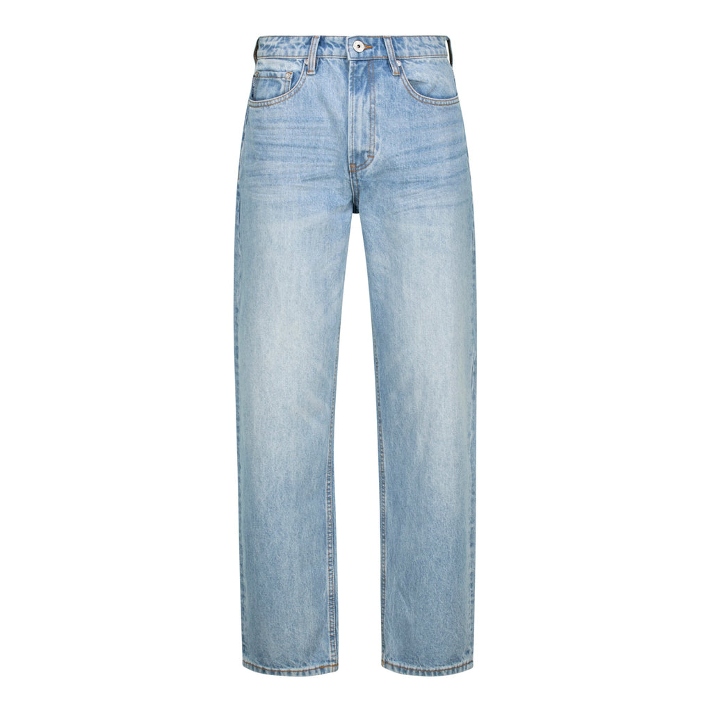 OSCAR MID BLUE STRAIGHT FIT MID WASH JEANS