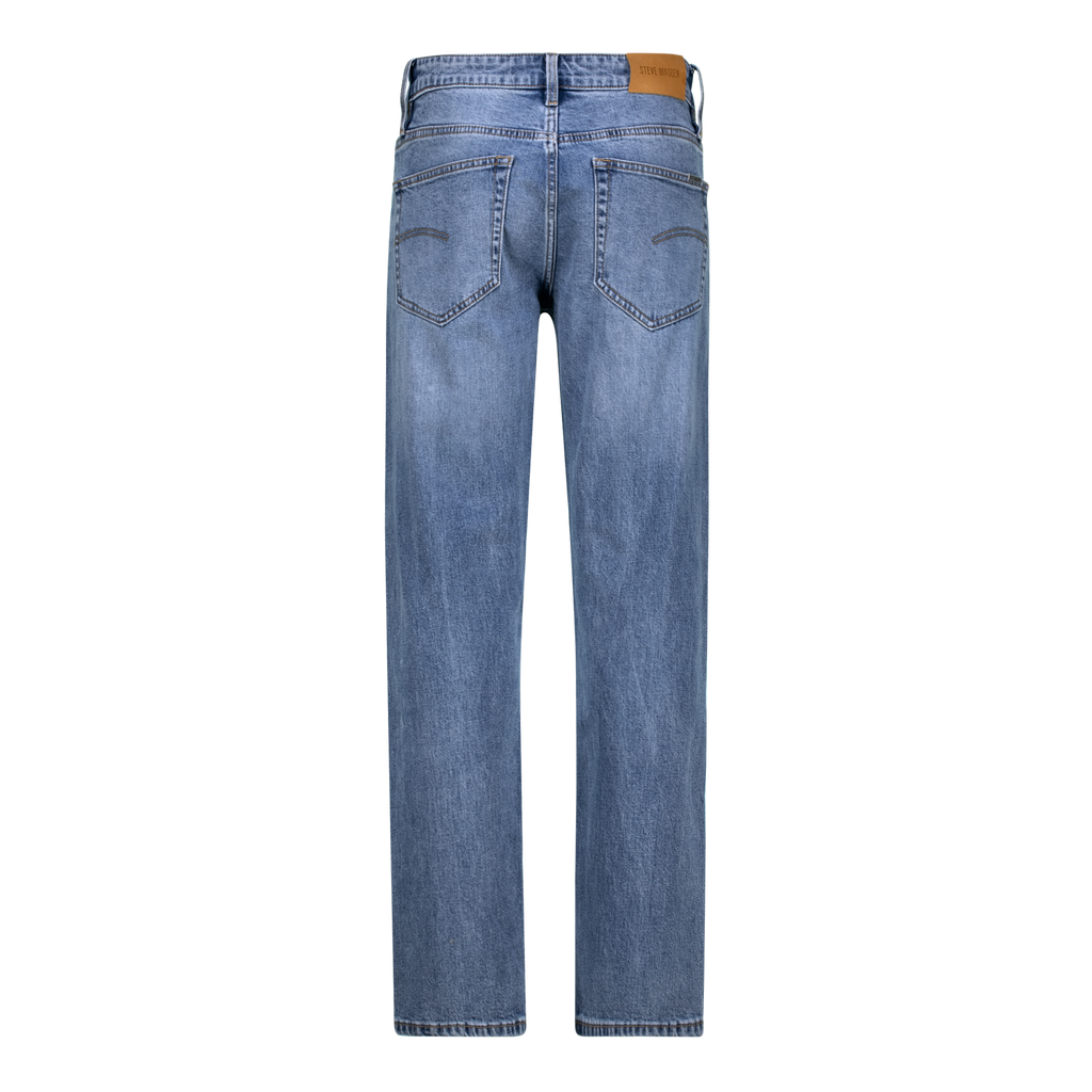 KAIRO SLIM STRAIGHT MID WASH JEANS