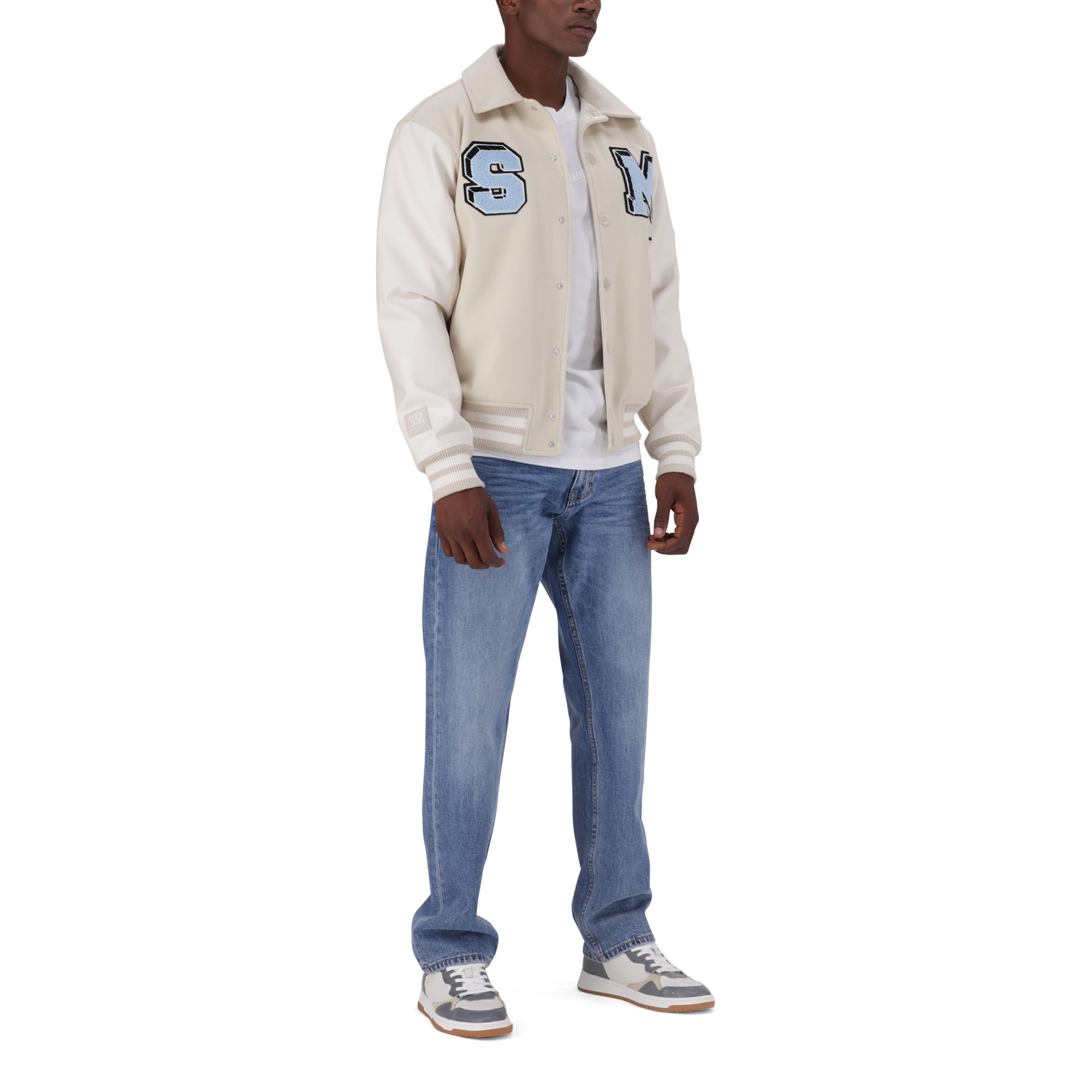 JETT CREAM BASEBALL JACKET