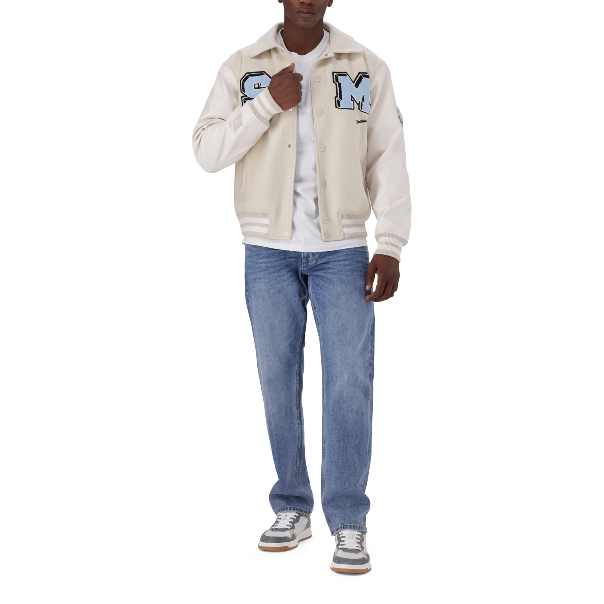 JETT CREAM BASEBALL JACKET