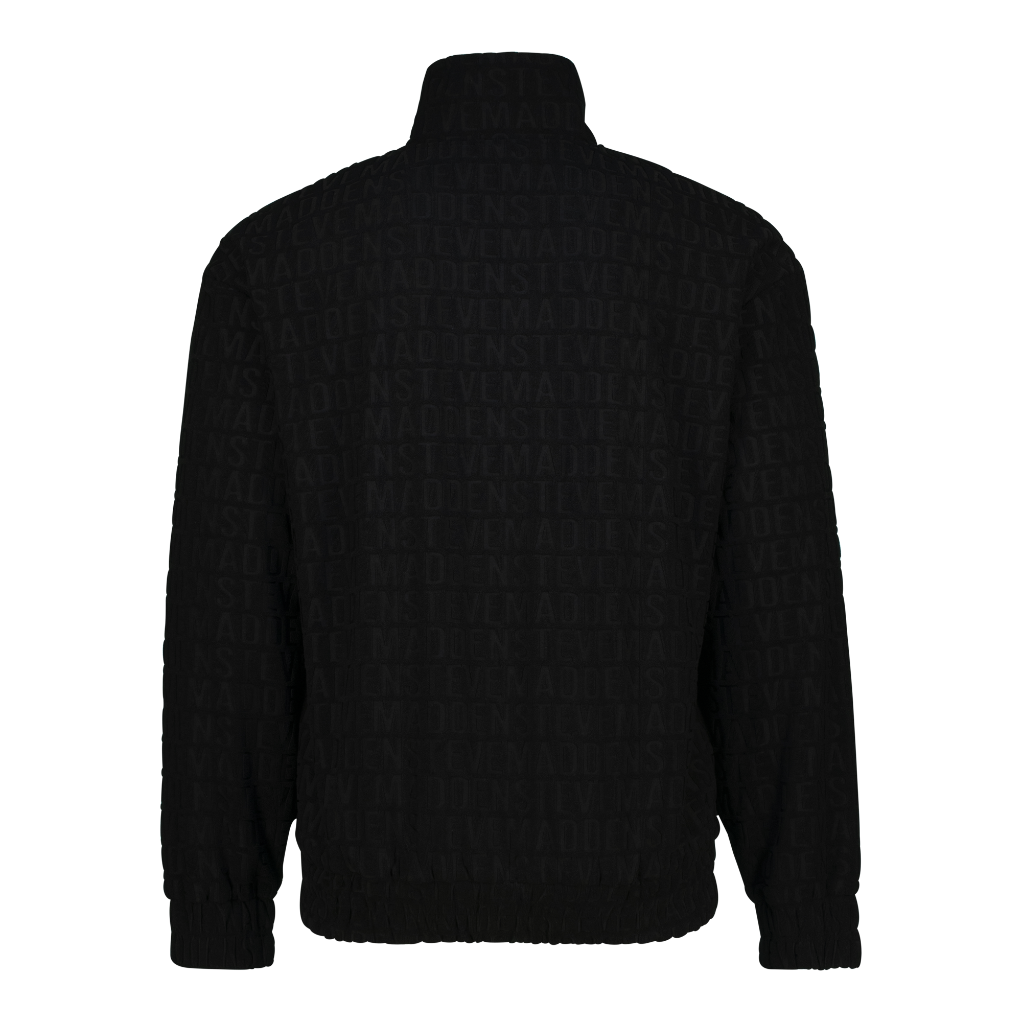 COOPER BLACK ZIP THROUGH SWEAT WITH EMBOSSED LOGO