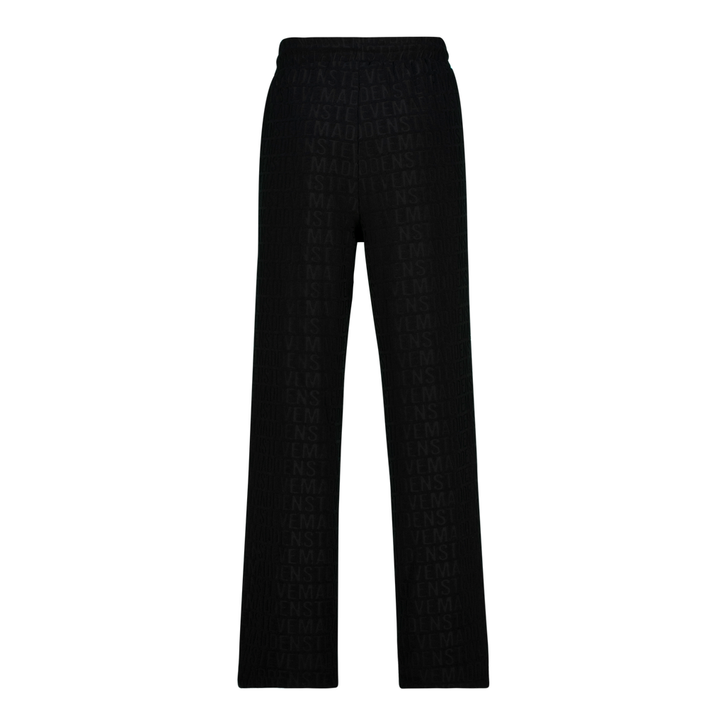 JULIO BLACK STRAIGHT LEG JOGGER WITH EMBOSSED LOGO