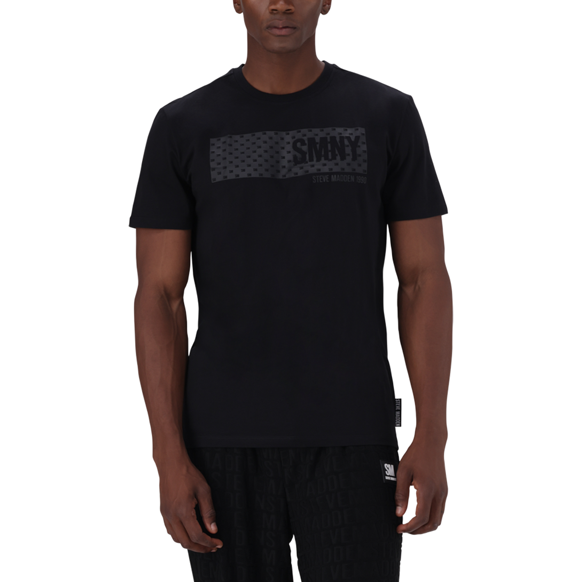 REECE BLACK CREW NECK T-SHIRT