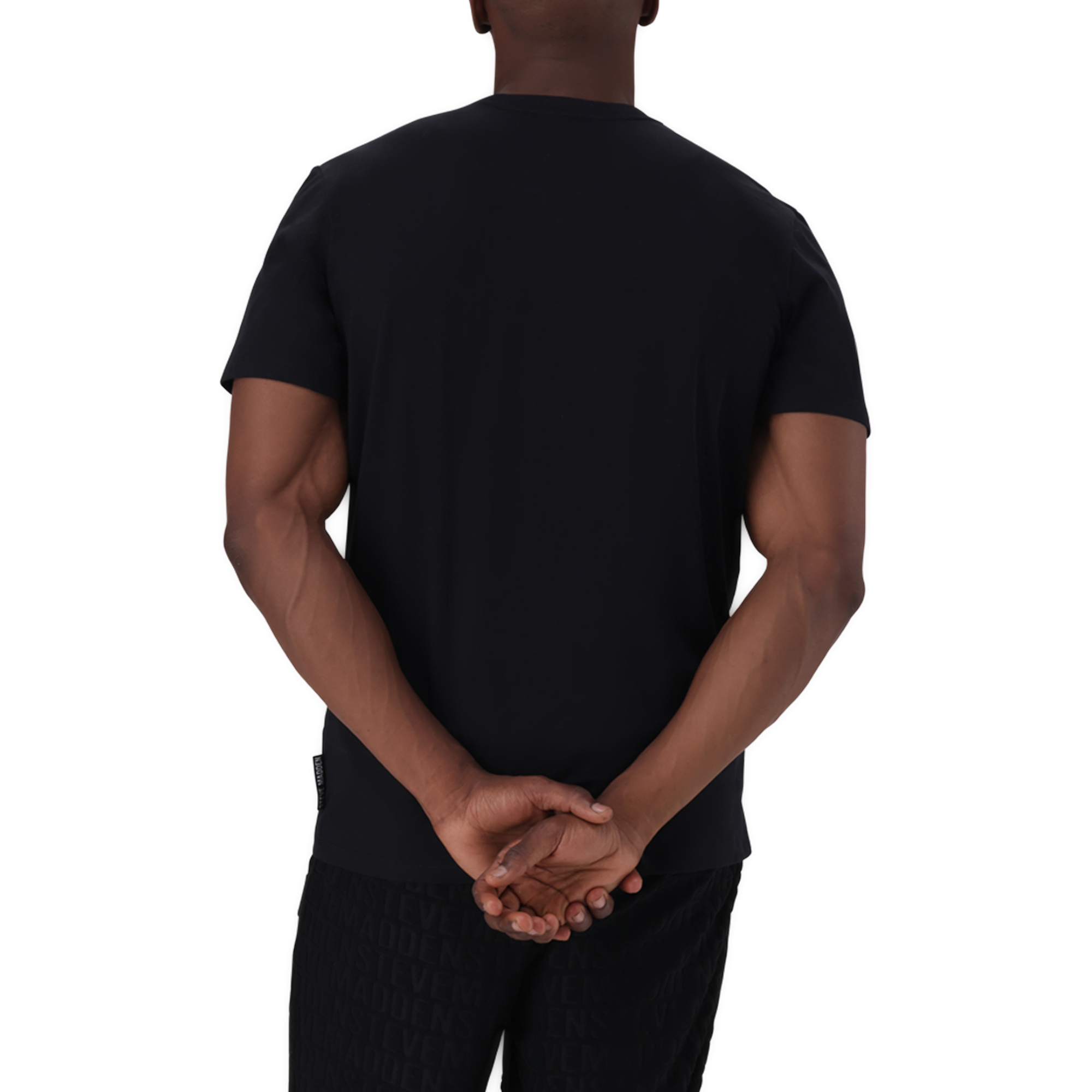 REECE BLACK CREW NECK T-SHIRT