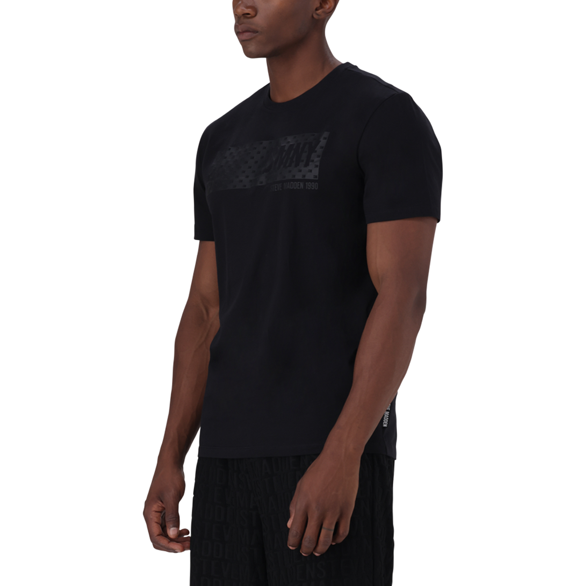 REECE BLACK CREW NECK T-SHIRT