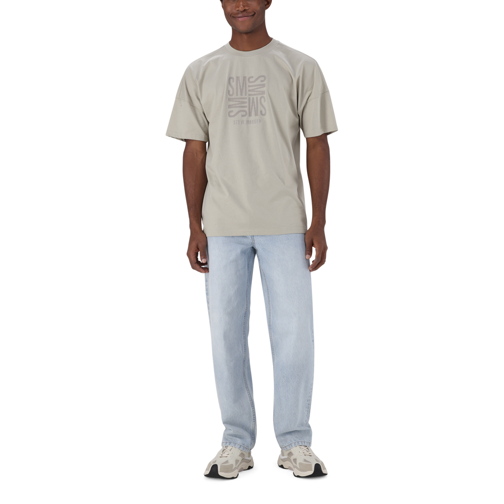 RANCO SUSTAINED GREY CREW NECK T-SHIRT