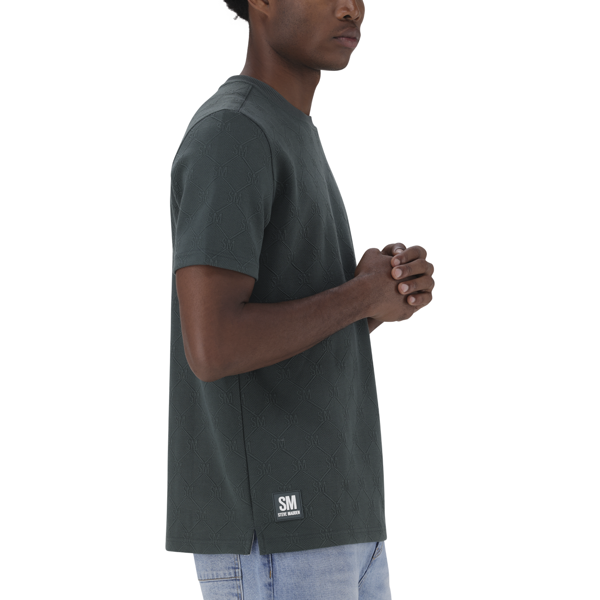 TRISTAN DARK GREEN JACQUARD T-SHIRT