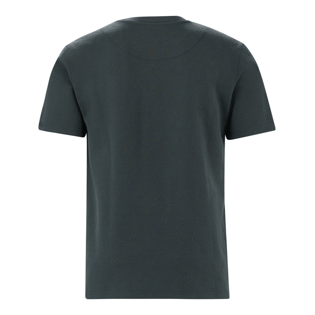 TRISTAN DARK GREEN JACQUARD T-SHIRT