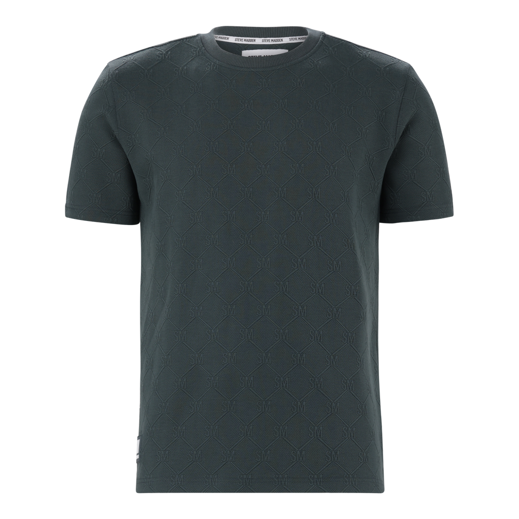 TRISTAN DARK GREEN JACQUARD T-SHIRT