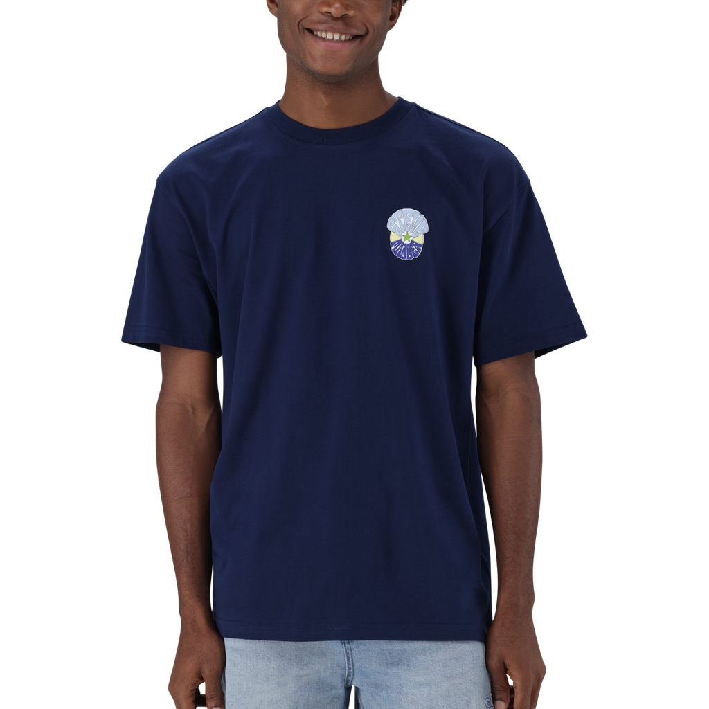 QUINCY NAVY CREW NECK T-SHIRT