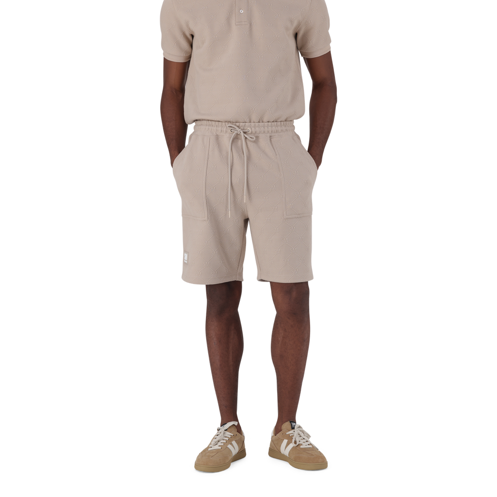 JASPER NEUTRAL JACQUARD SHORTS