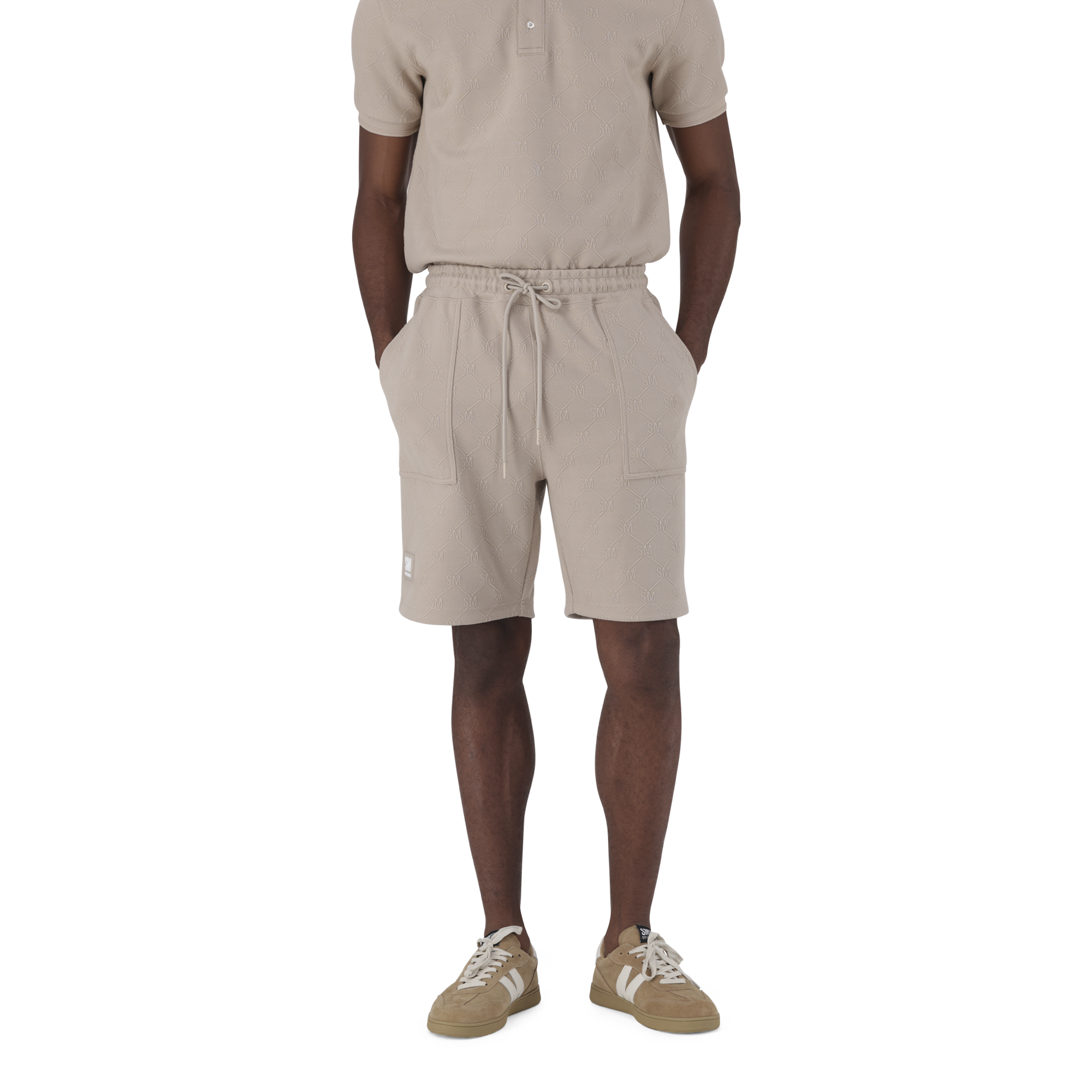 JASPER NEUTRAL JACQUARD SHORTS