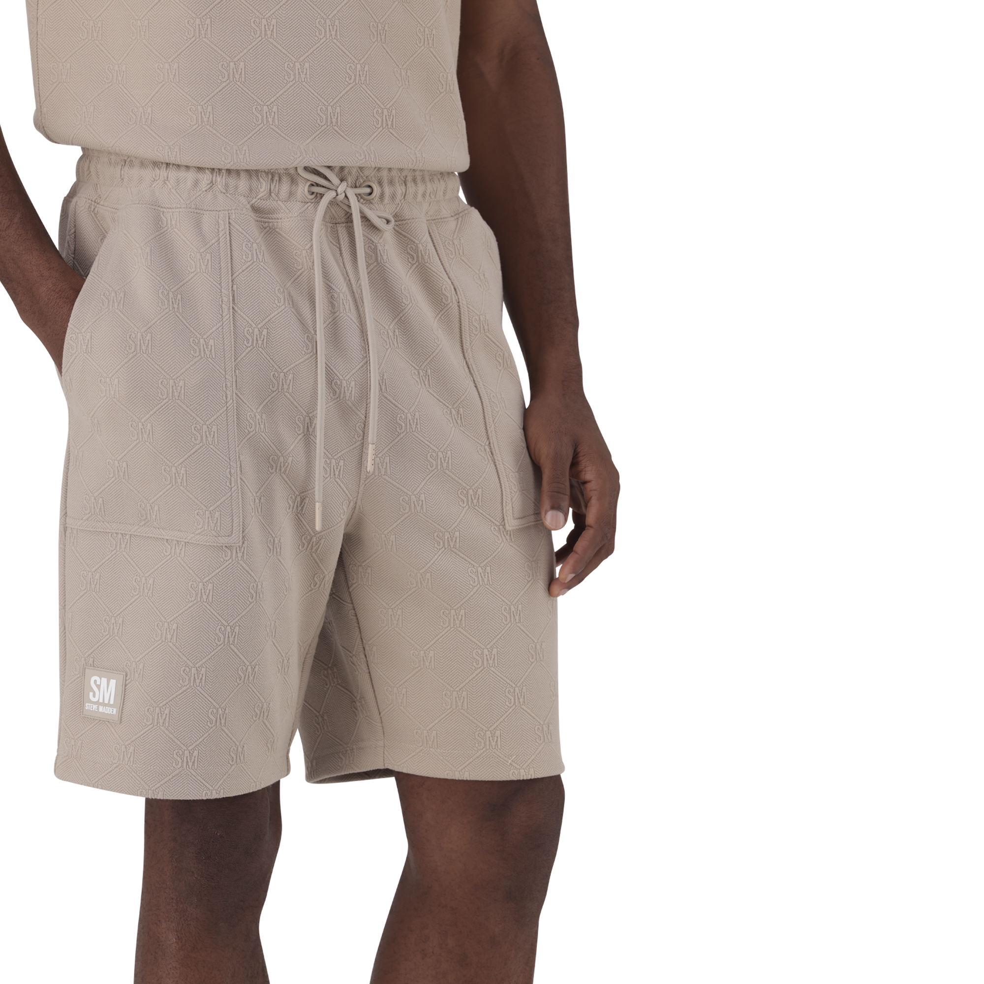 JASPER NEUTRAL JACQUARD SHORTS