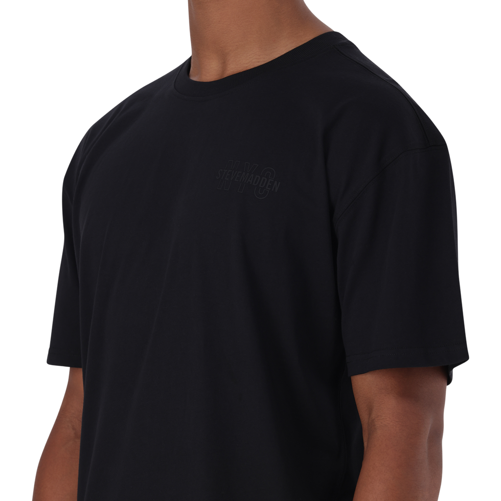 GRAYSON BLACK BOXY LOGO T-SHIRT