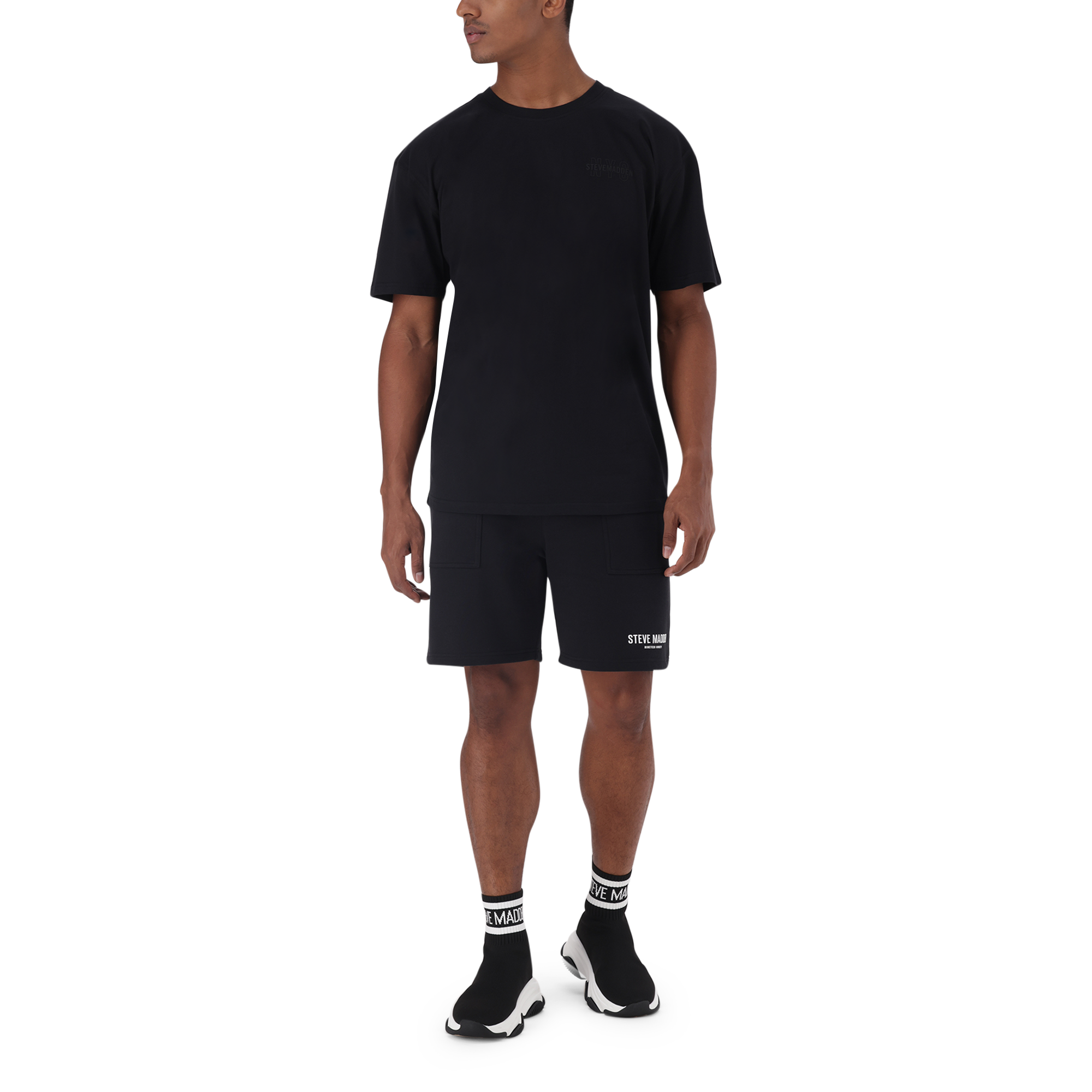 GRAYSON BLACK BOXY LOGO T-SHIRT