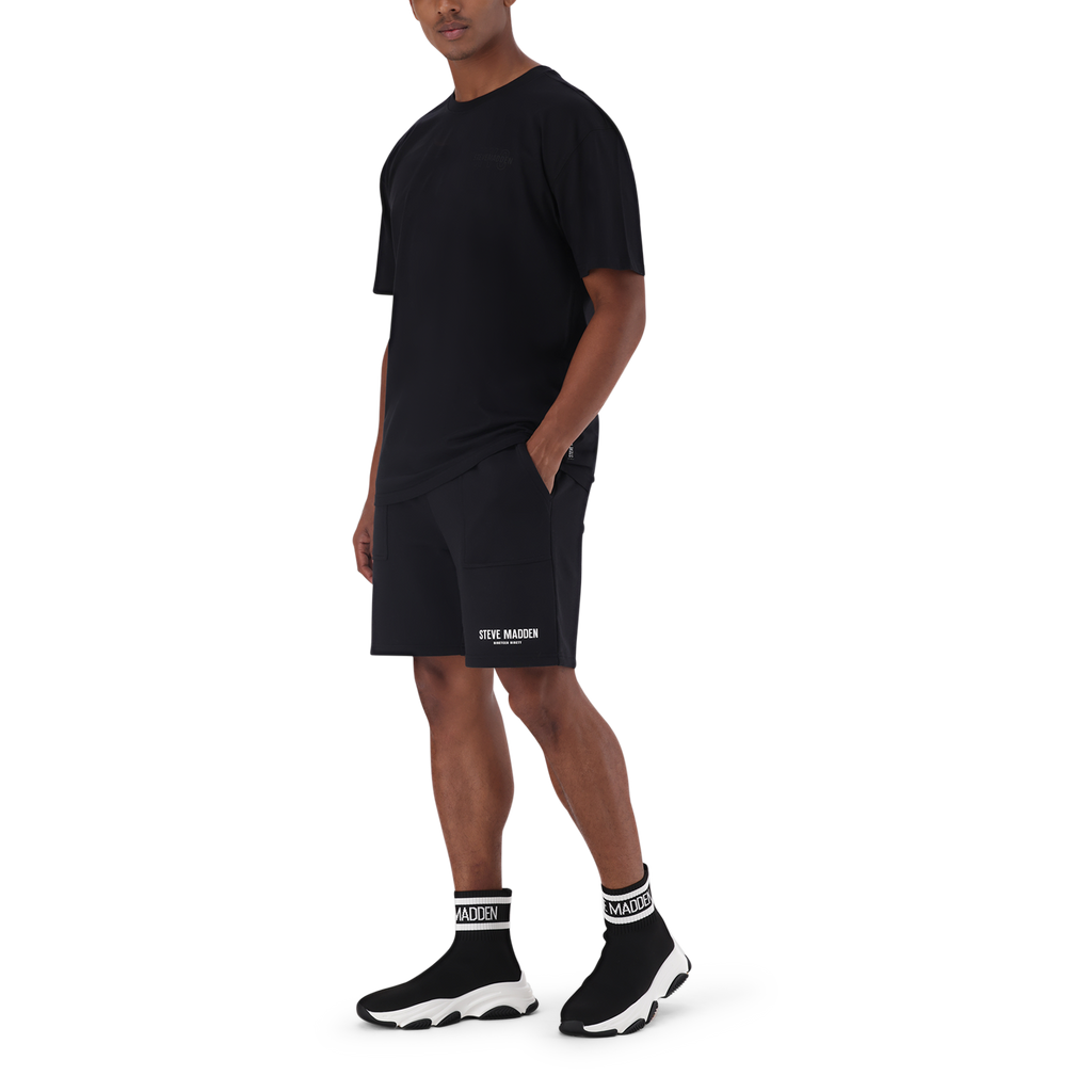 GRAYSON BLACK BOXY LOGO T-SHIRT