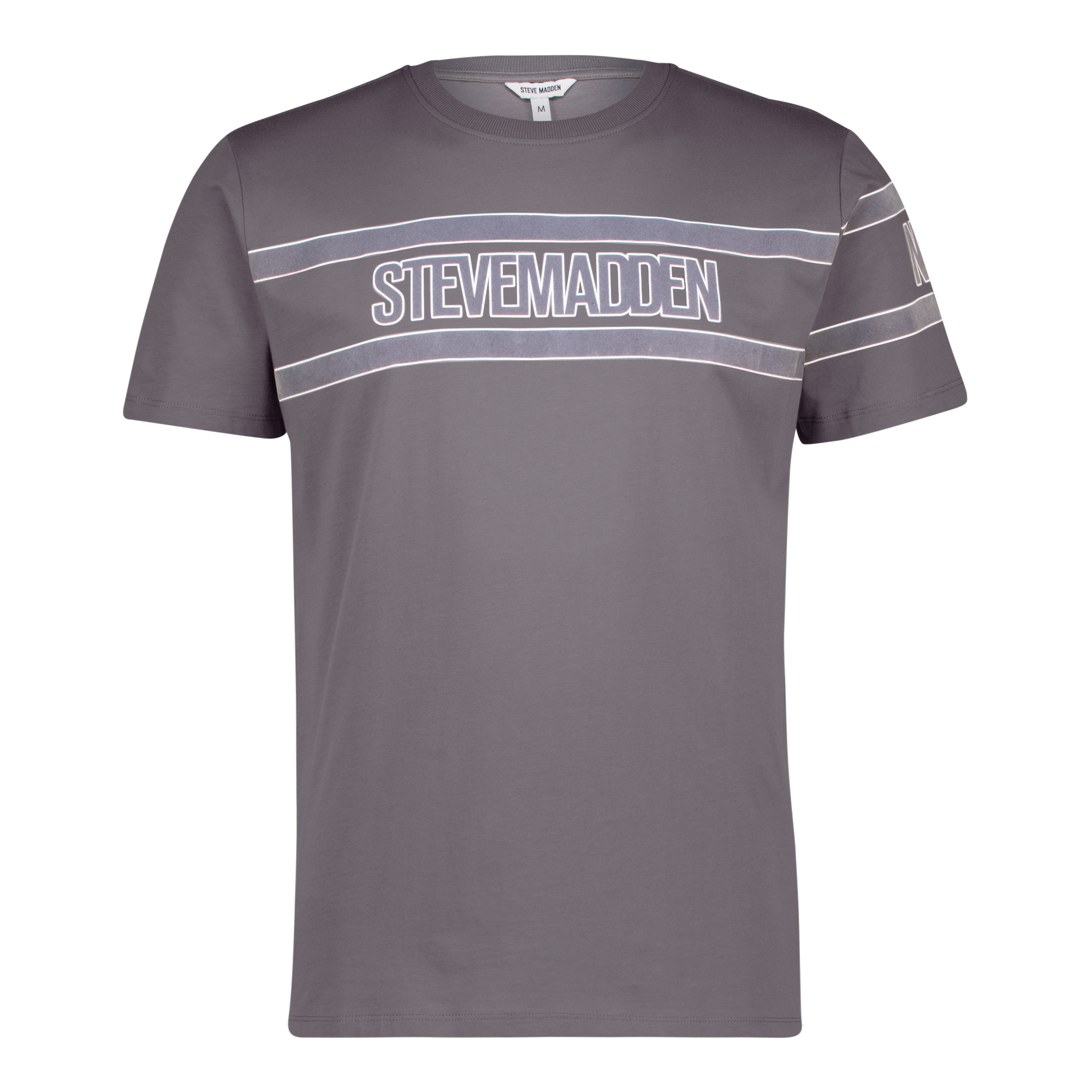 FINN GREY FLOCK CREW NECK T-SHIRT