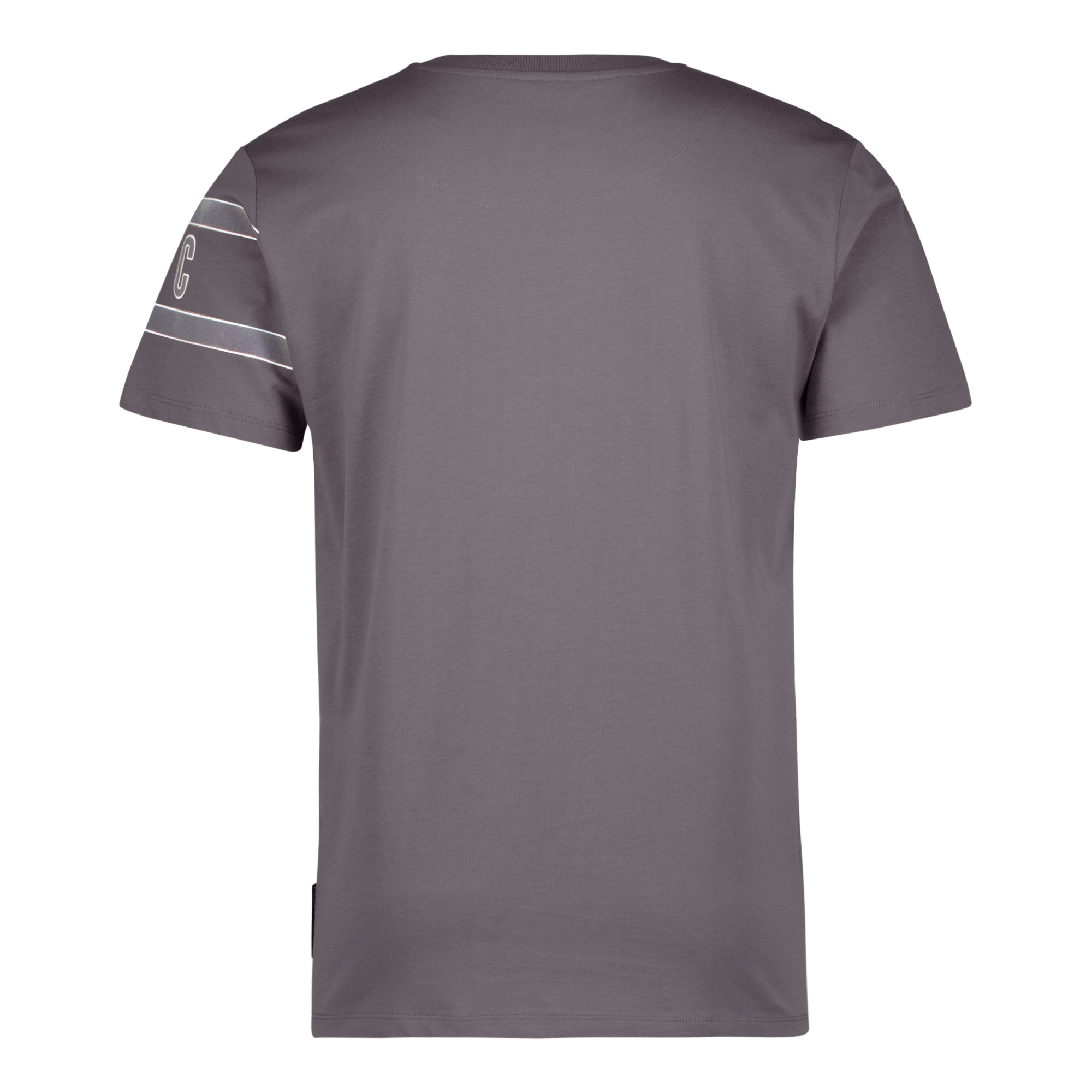 FINN GREY FLOCK CREW NECK T-SHIRT