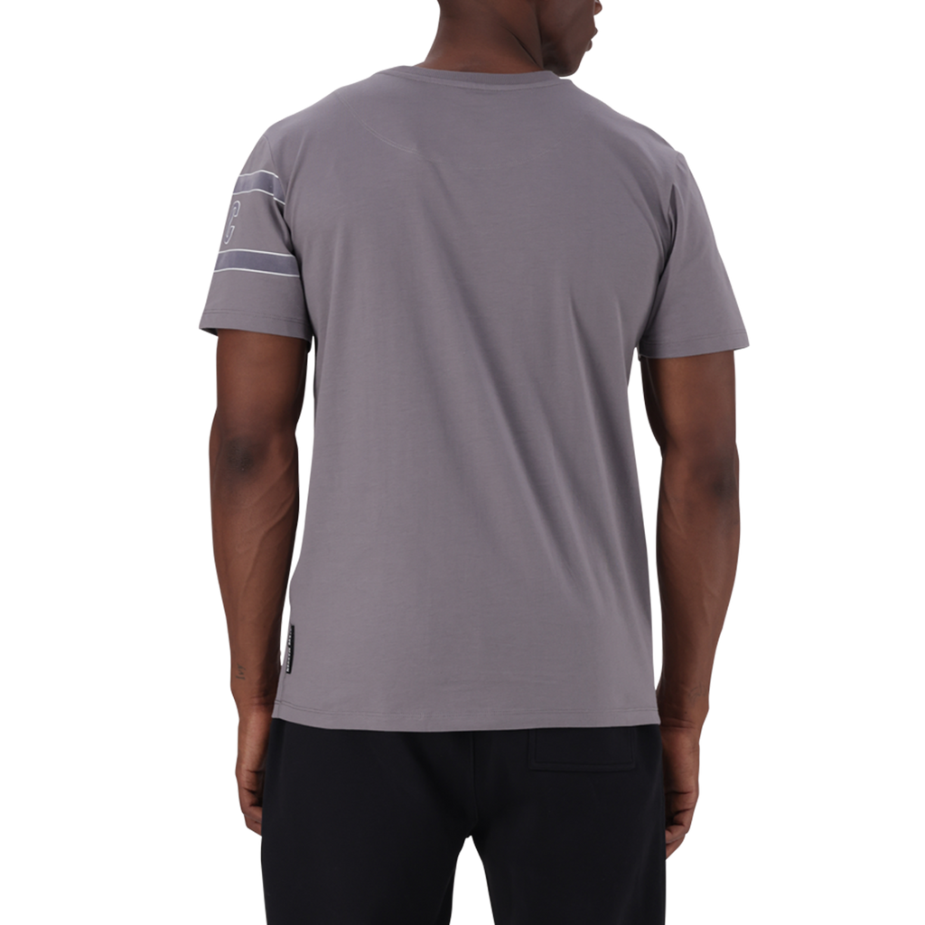 FINN GREY FLOCK CREW NECK T-SHIRT