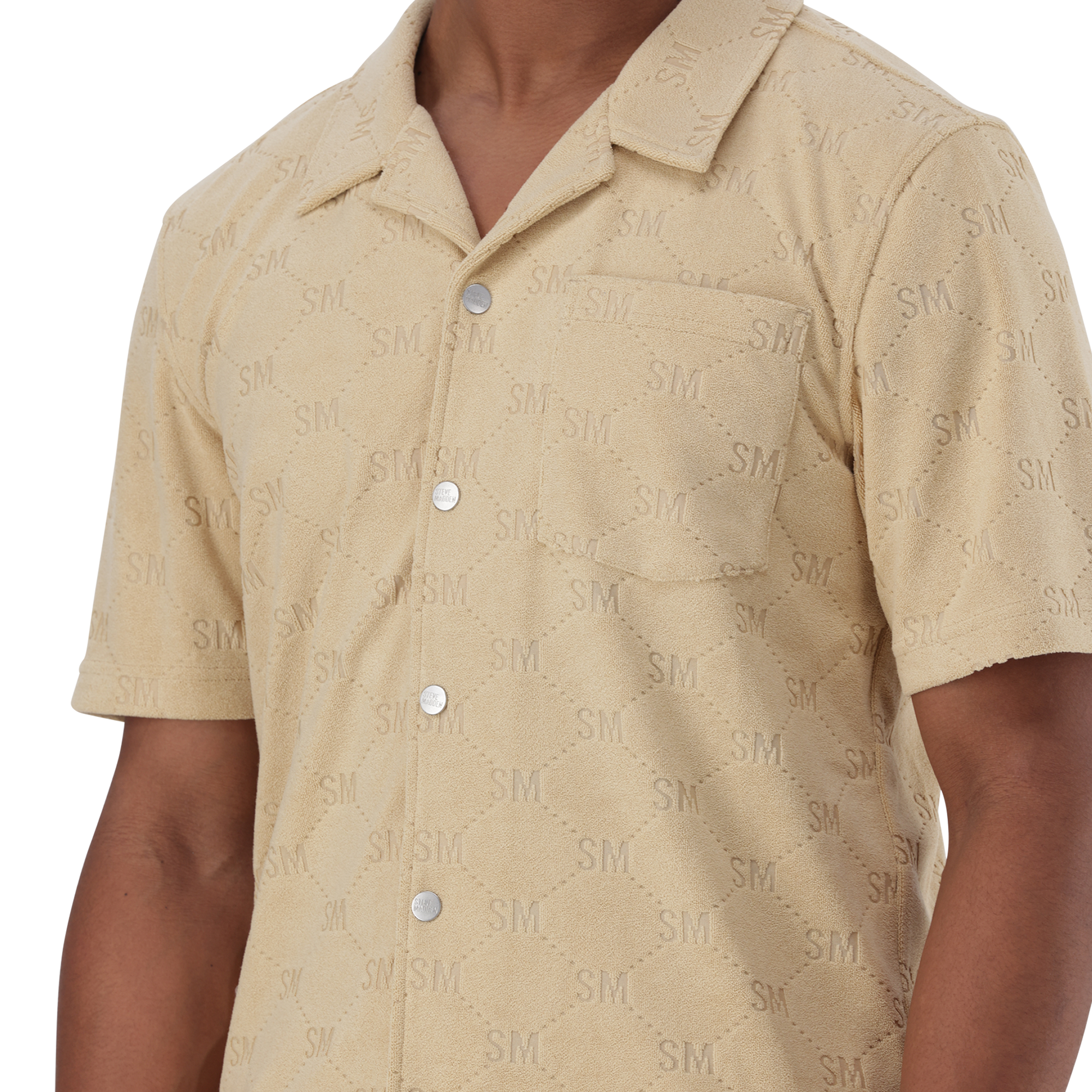 MADDOX DARK STONE EMBOSSED SHIRT