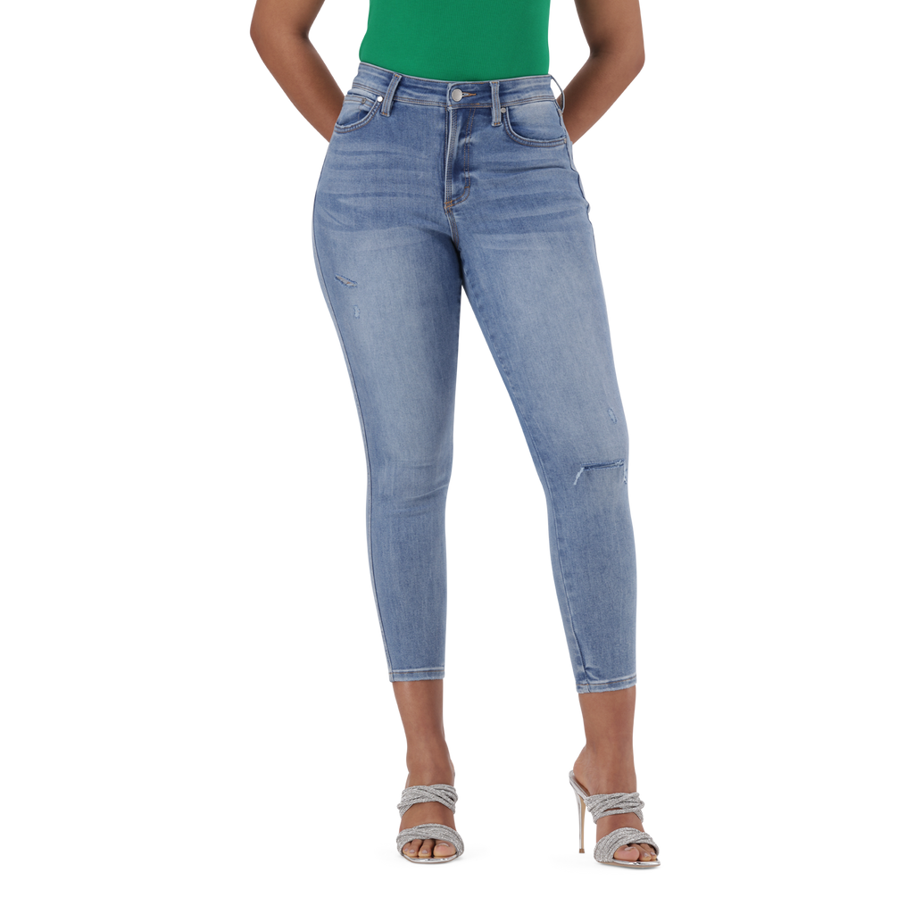 EVA CURVY MID WASH SKINNY