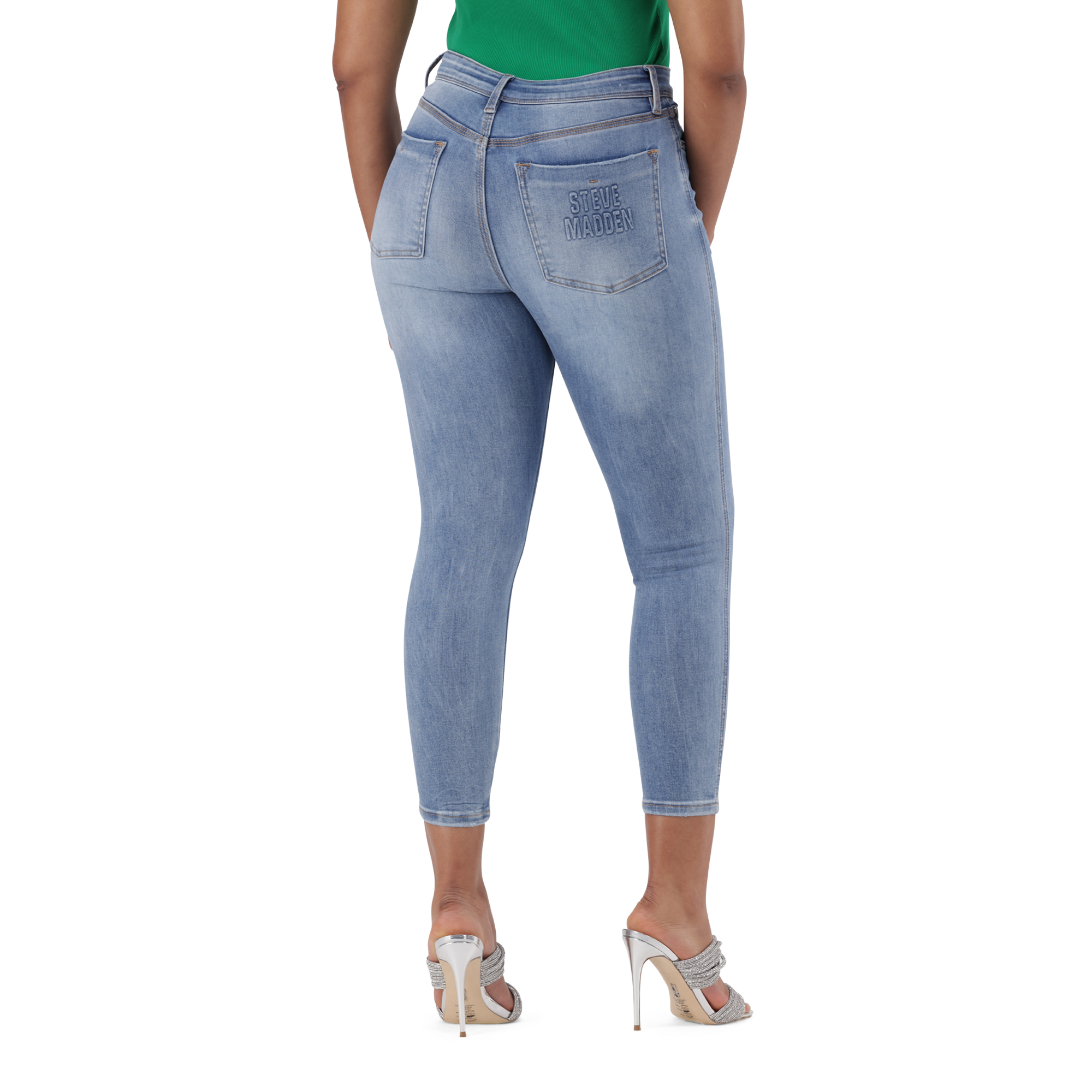 EVA CURVY MID WASH SKINNY
