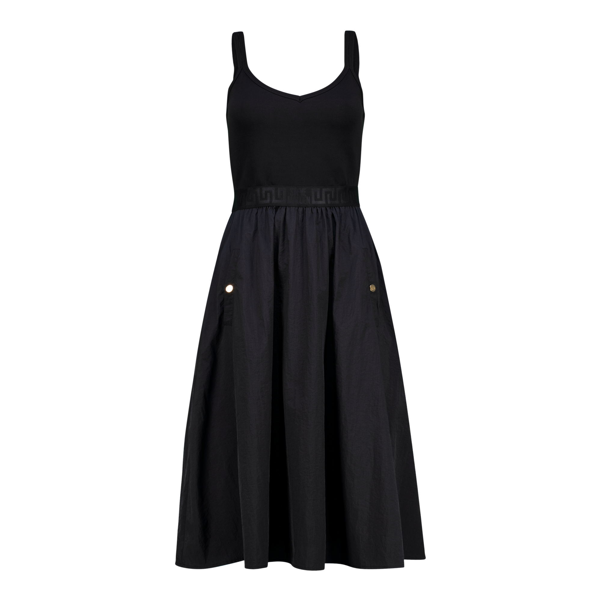 ZORA BLACK BALLERINA MIDI DRESS