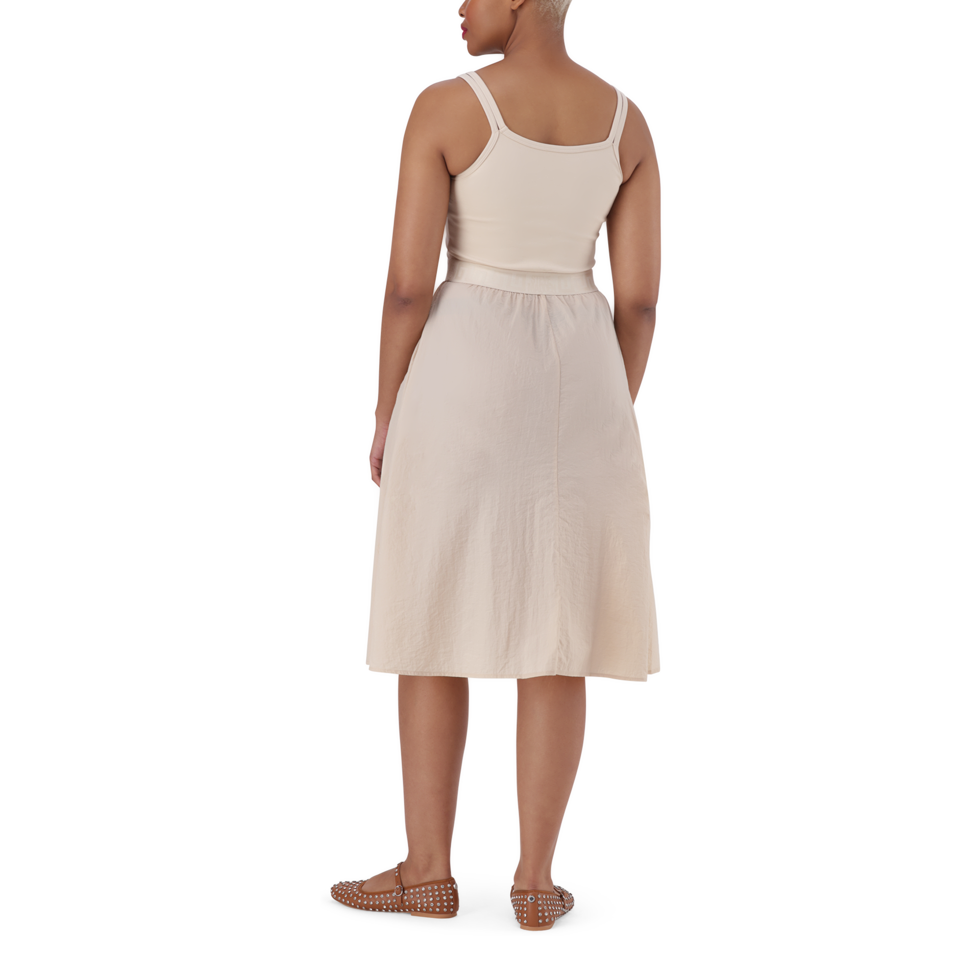 ZORA STONE BALLERINA MIDI DRESS