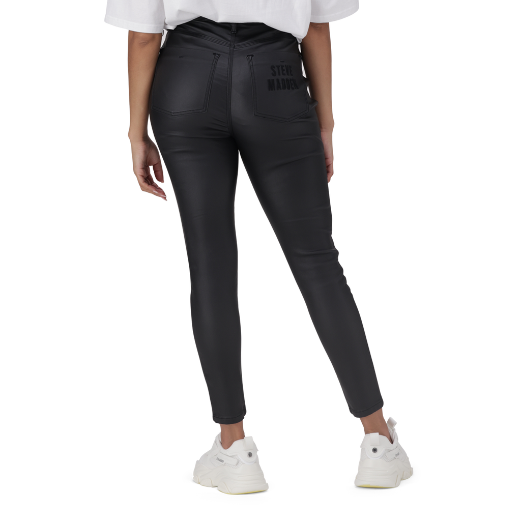 ZOE CONTOUR CURVY BLACK WET LOOK SKINNY