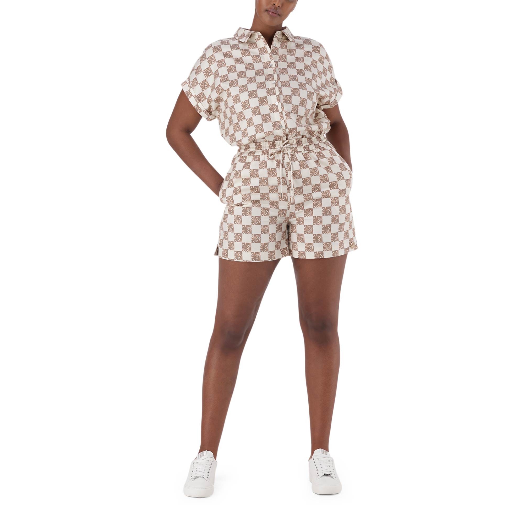 NOVA ICE COFFEE ALLOVER PRINTED SHORTS