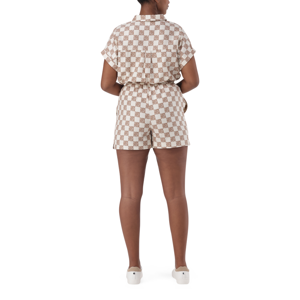 NOVA ICE COFFEE ALLOVER PRINTED SHORTS