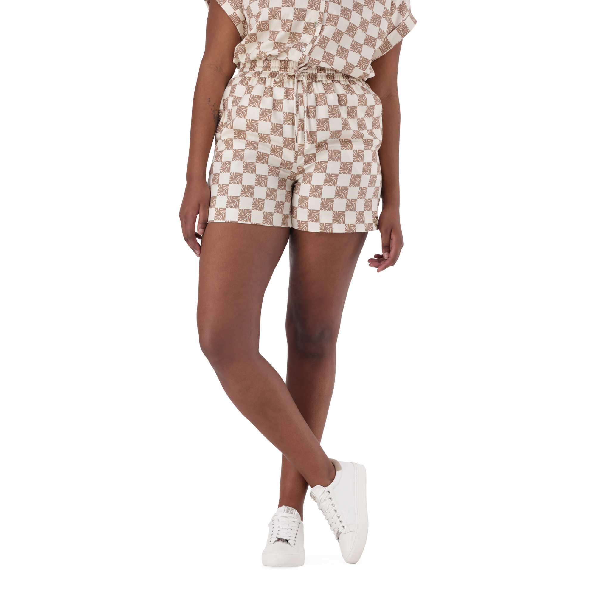NOVA ICE COFFEE ALLOVER PRINTED SHORTS