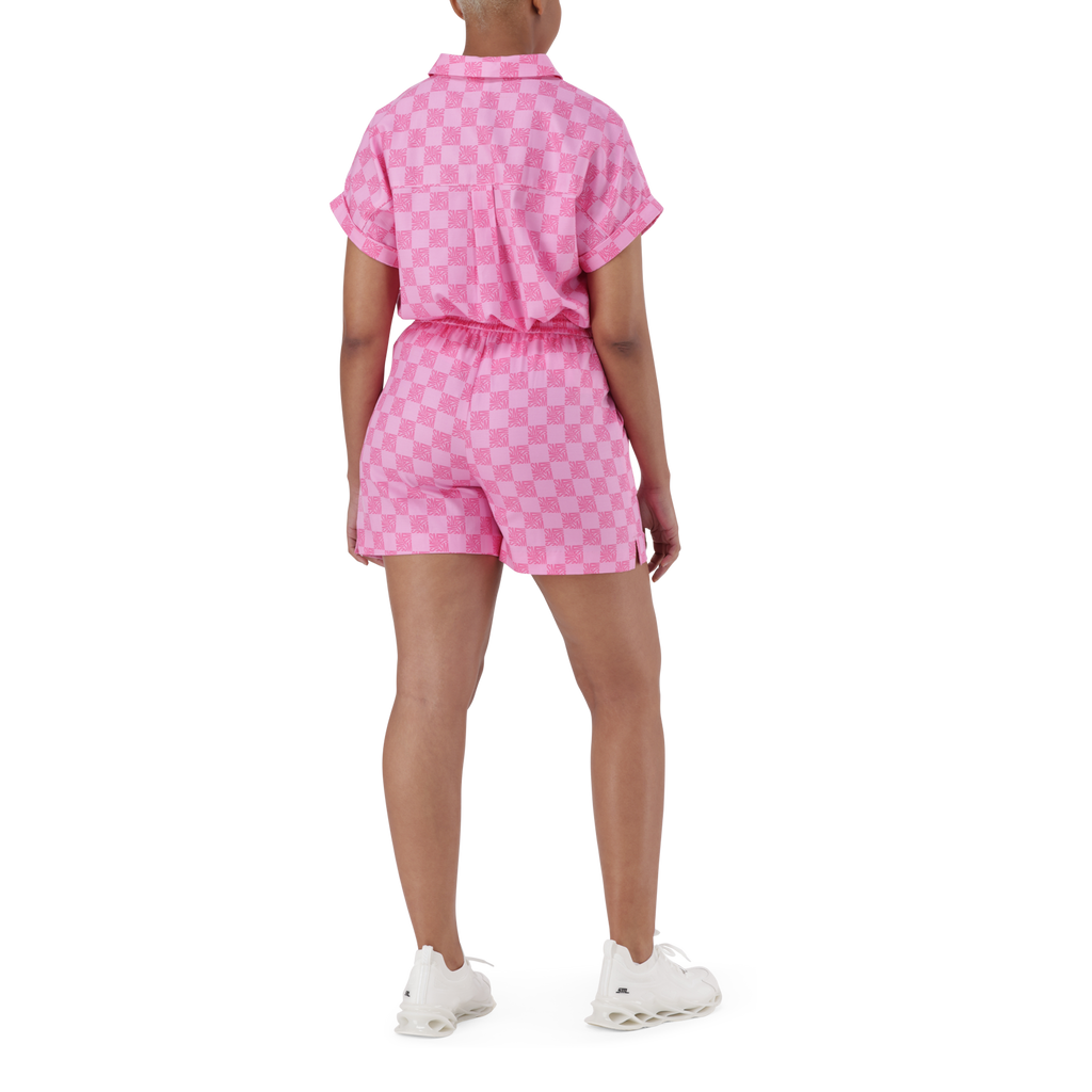 NOVA PINK ALLOVER PRINTED SHORTS