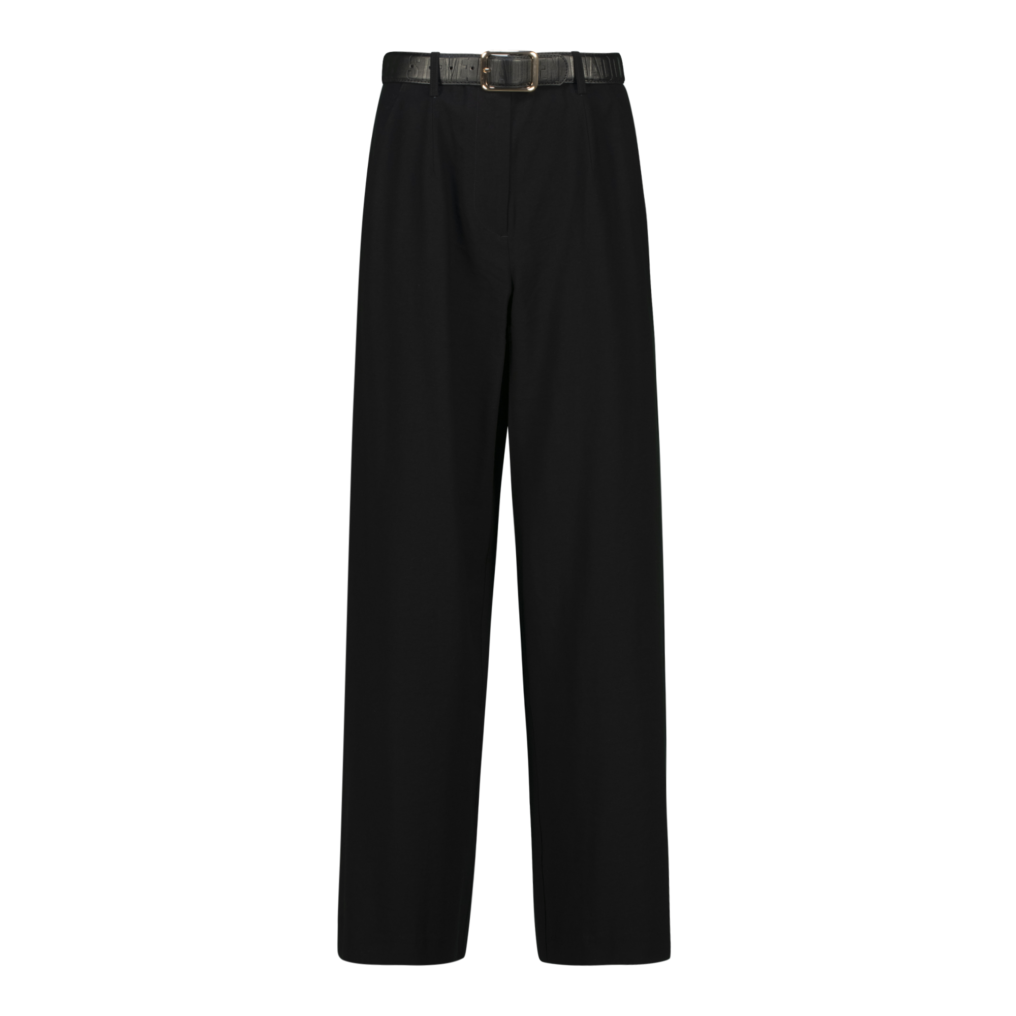 KENNEDY BLACK BELTED WIDE LEG TROUSER