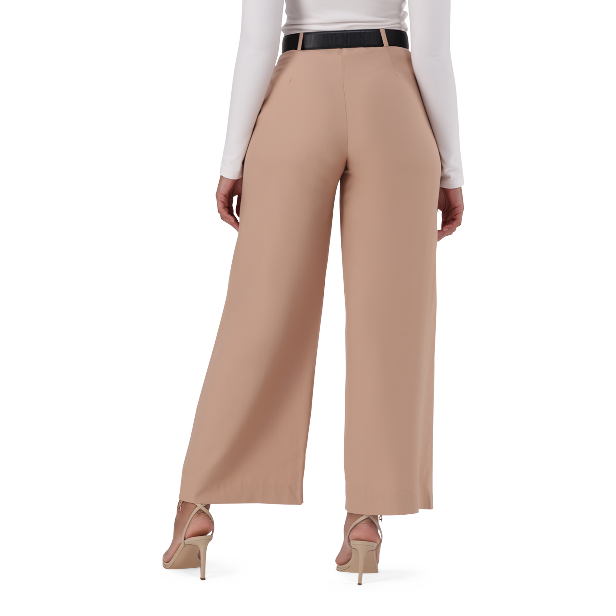 KENNEDY BISCUIT BELTED WIDE LEG TROUSER