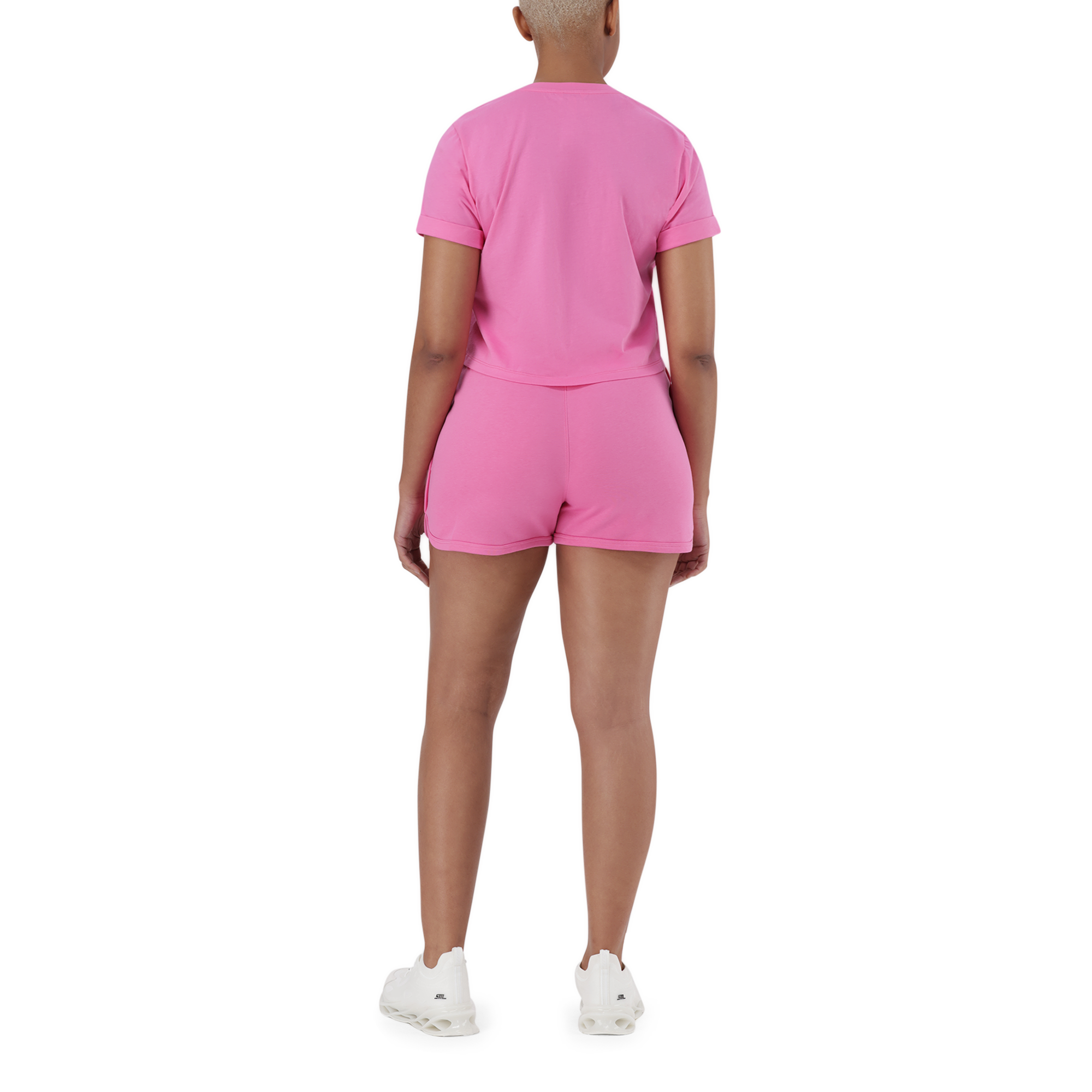 TAMSYN BRIGHT PINK JOGGER SHORTS
