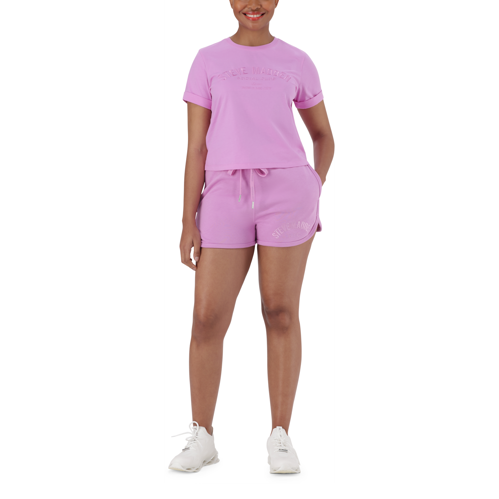TAMSYN VIOLET RAVE JOGGER SHORTS