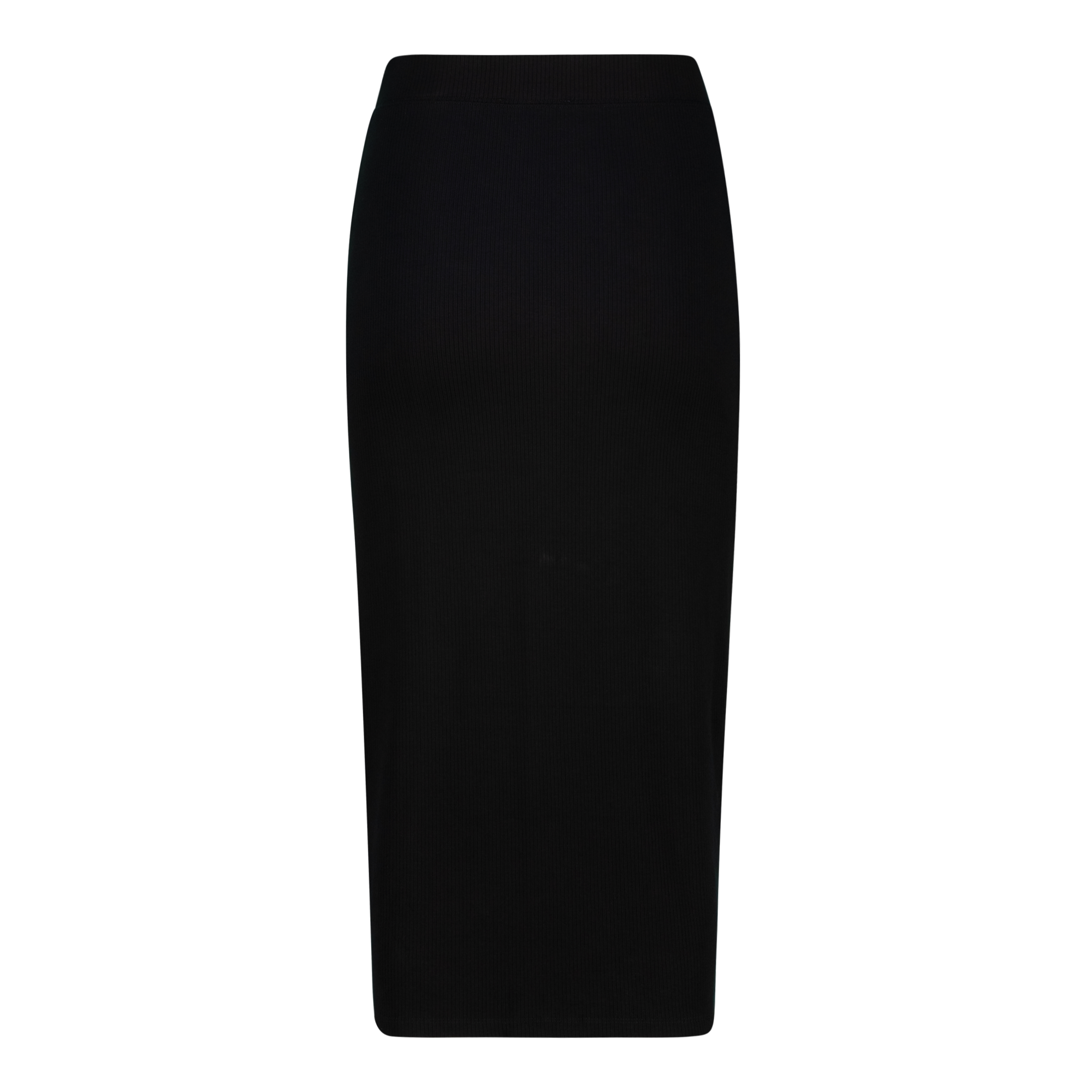 SADIE BLACK BODYCON SKIRT WITH ROSE