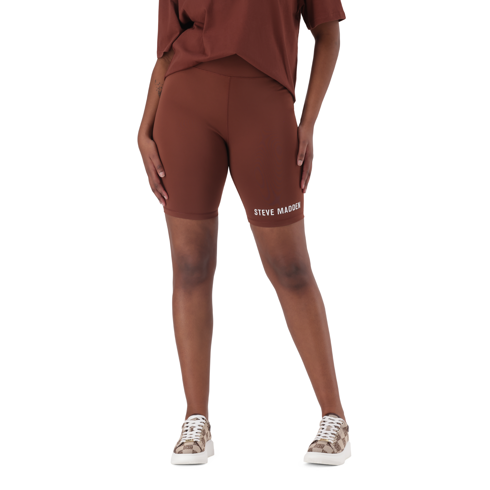QUINN TOBACCO BIKER SHORTS