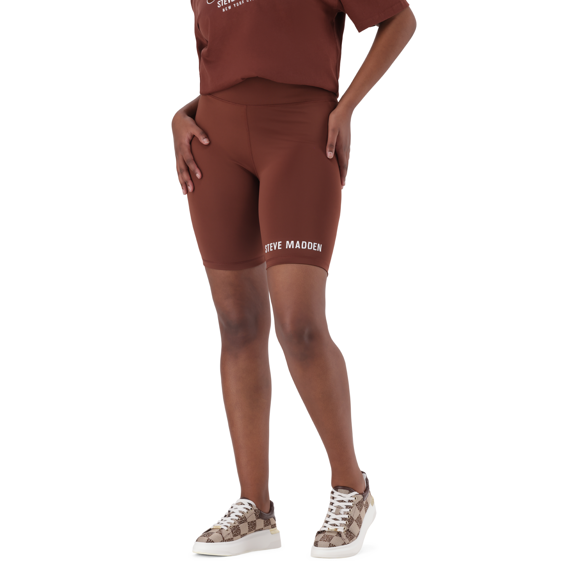 QUINN TOBACCO BIKER SHORTS