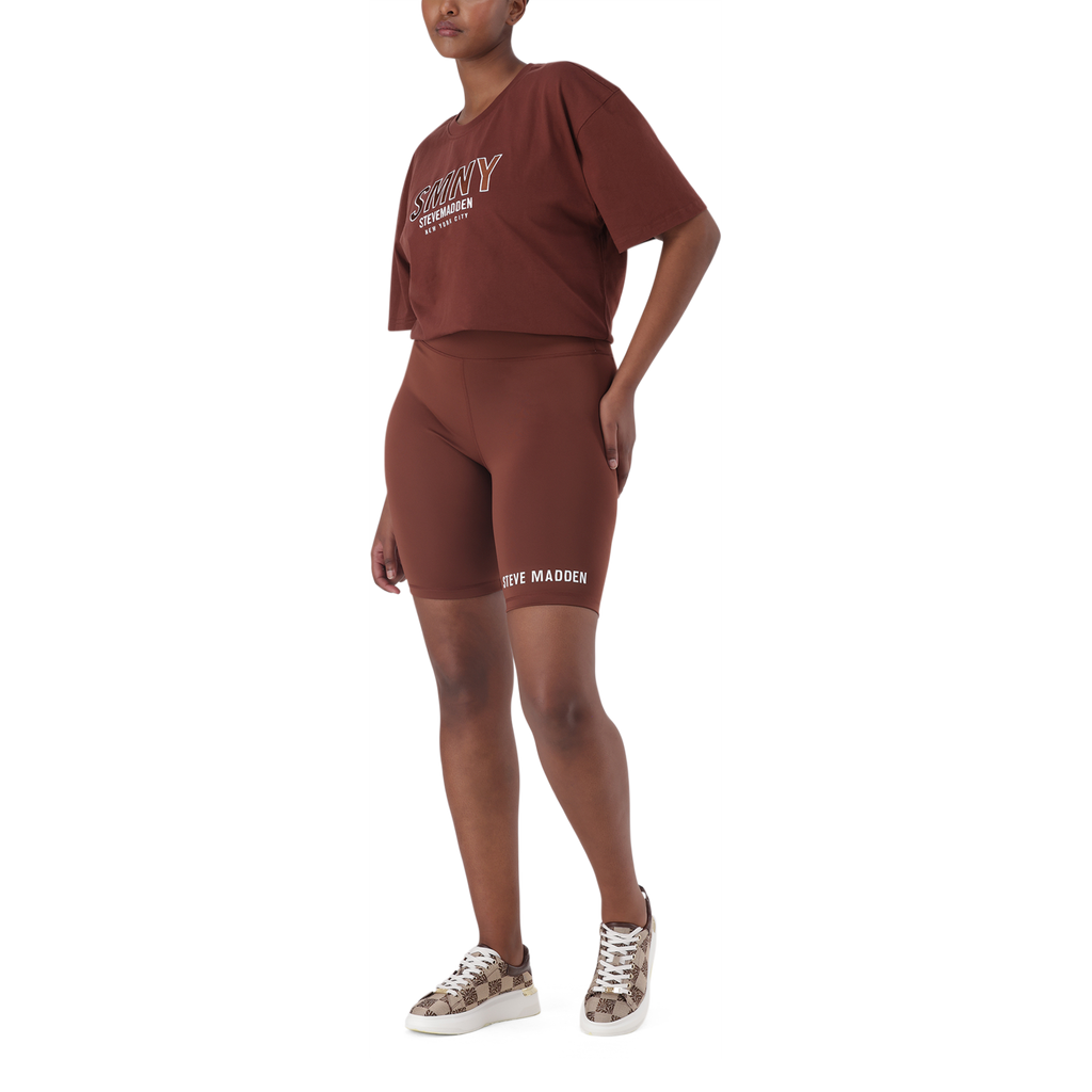 QUINN TOBACCO BIKER SHORTS