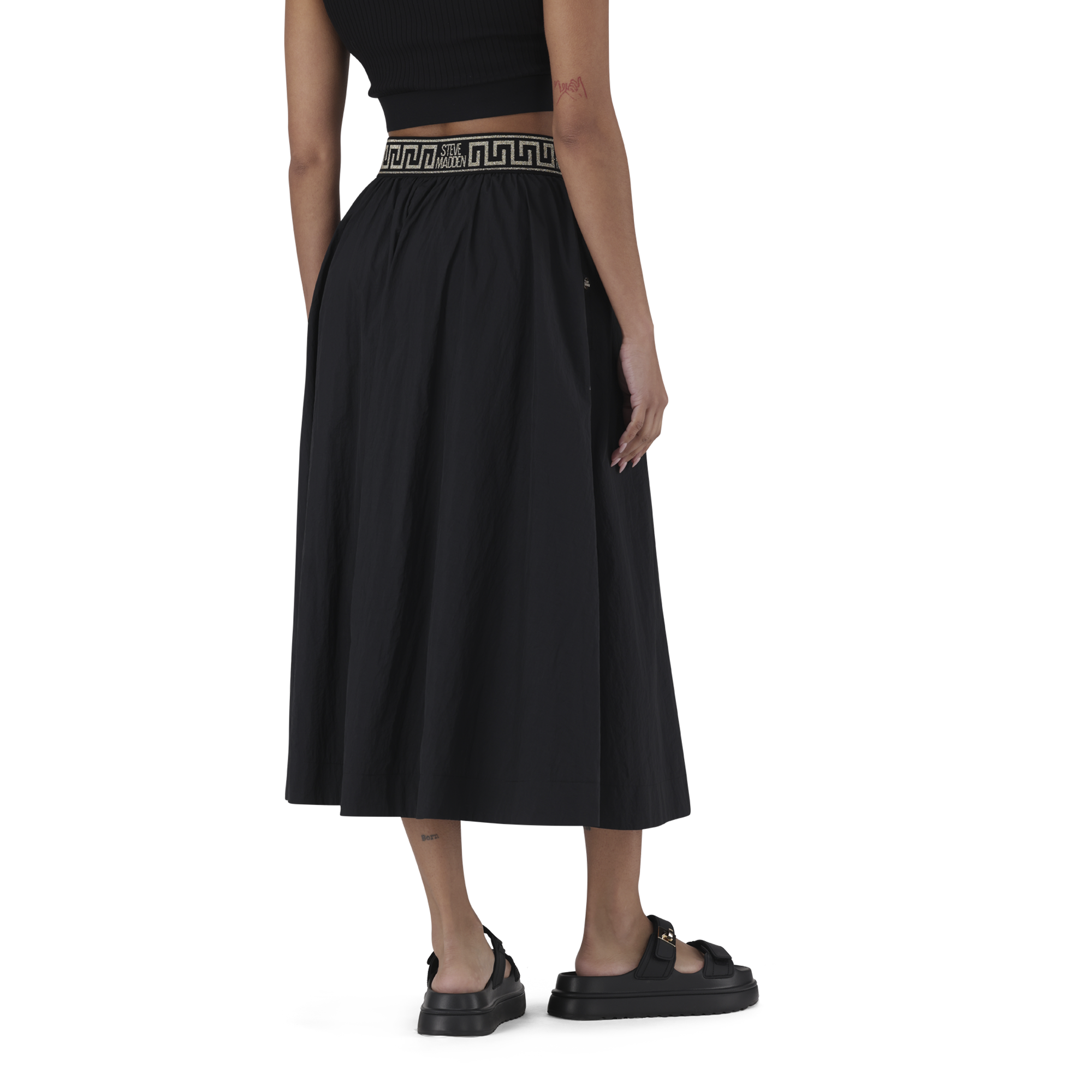 FAE BLACK FLARE SKIRT