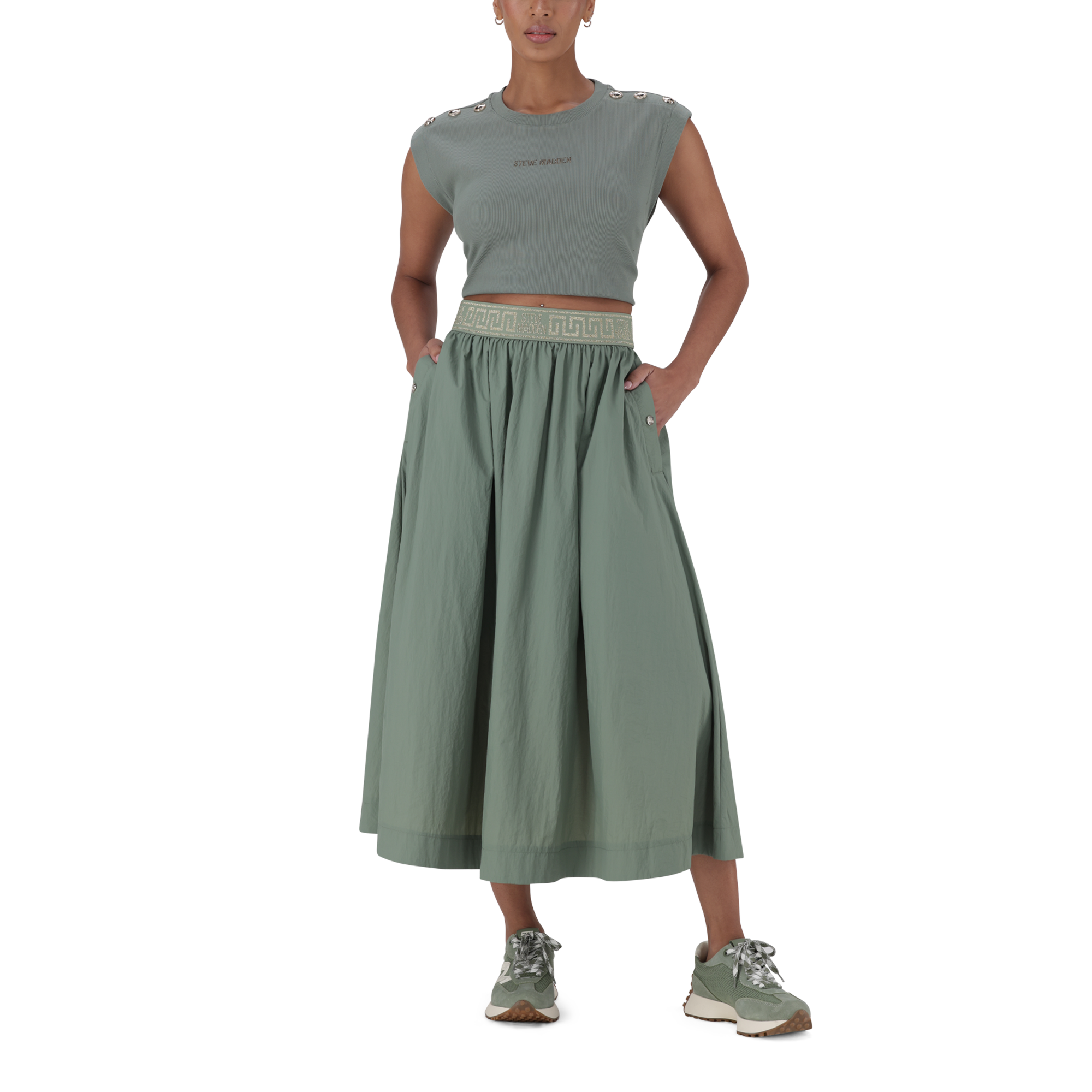 FAE FATIGUE FLARE SKIRT