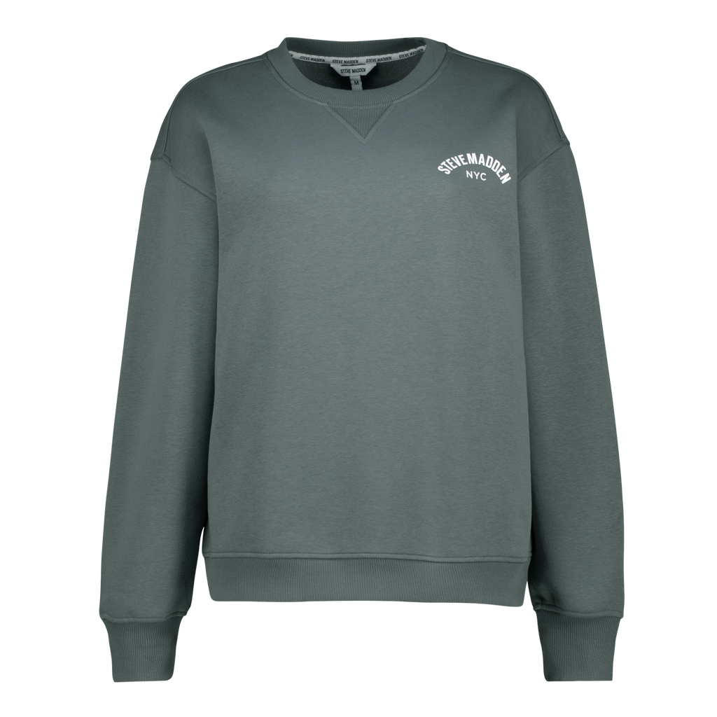 AMELIA SAGE OVERSIZED CREW NECK FLEECE SWEAT