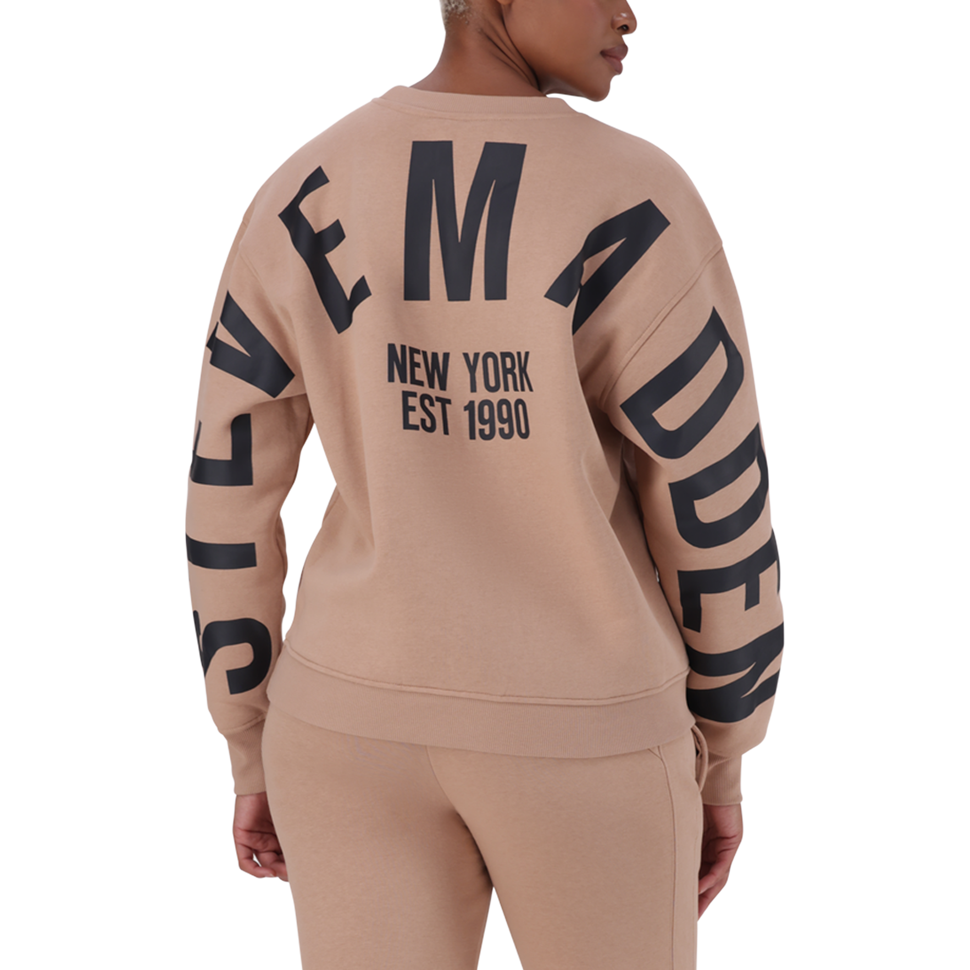 AMELIA BISCUIT OVERSIZED CREW NECK FLEECE SWEAT